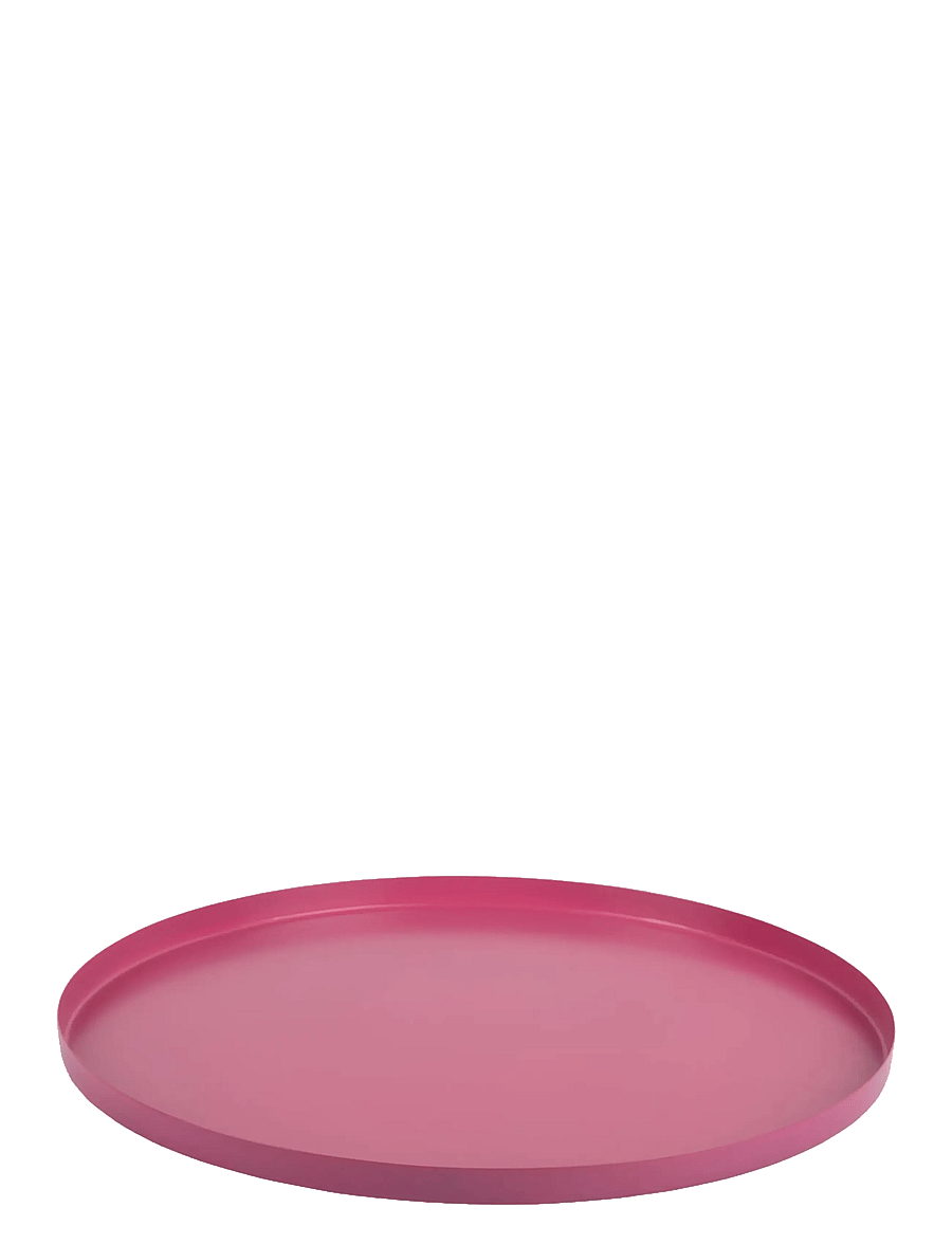 present time - Tray Servir Round Medium - tabletts - pink - 0