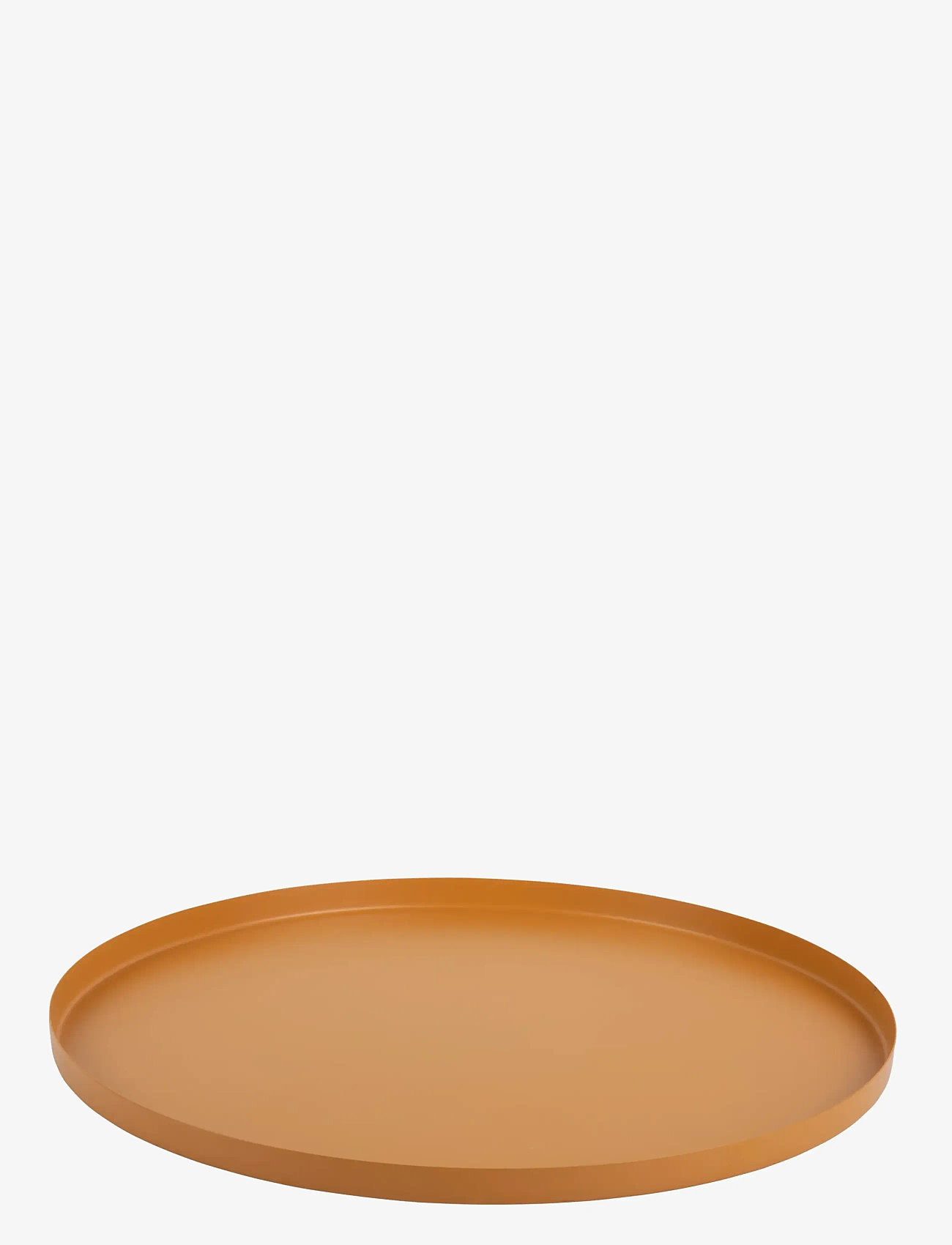 present time - Tray Servir Round Medium - tabletts - yellow - 0