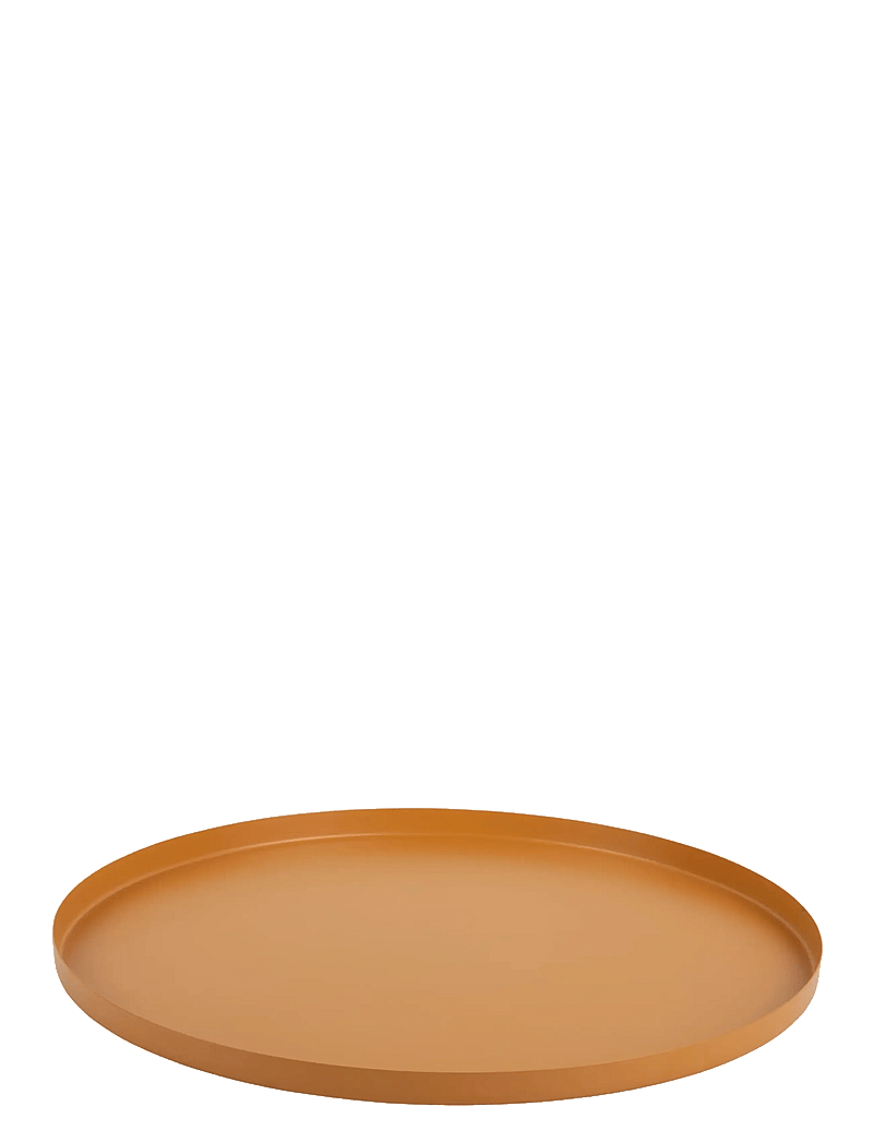 present time - Tray Servir Round Medium - tabletts - yellow - 0