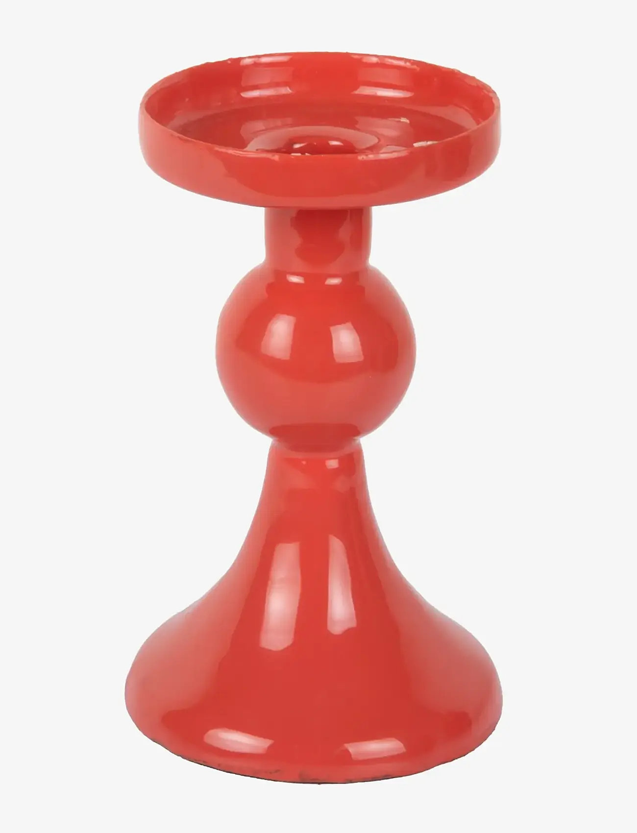 present time - Candle Holder Funky Small - kerzenständer - red - 0