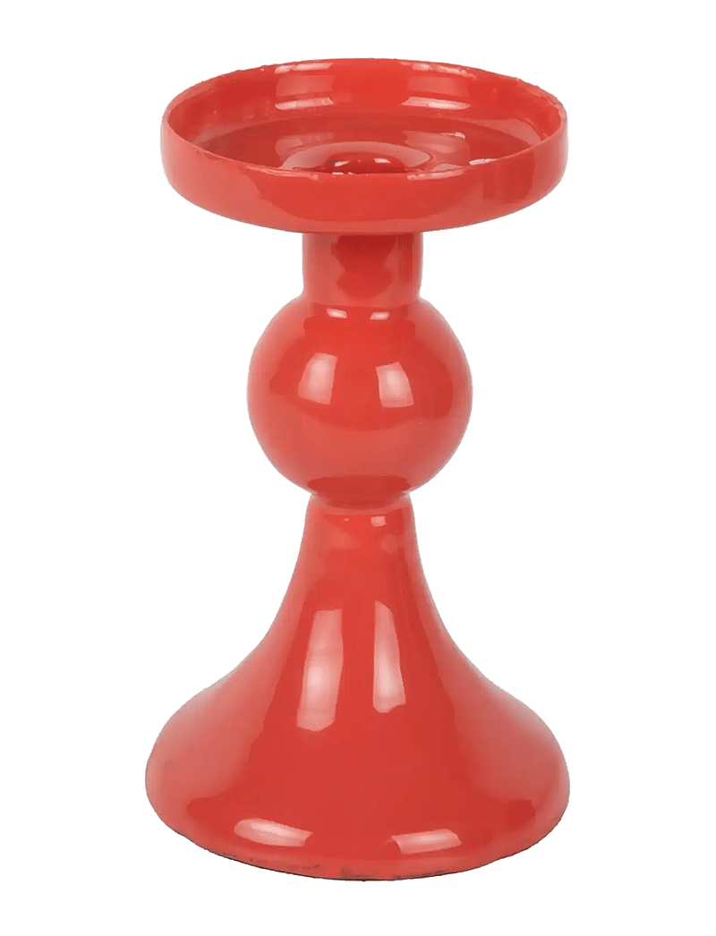 present time - Candle Holder Funky Small - kerzenständer - red - 0