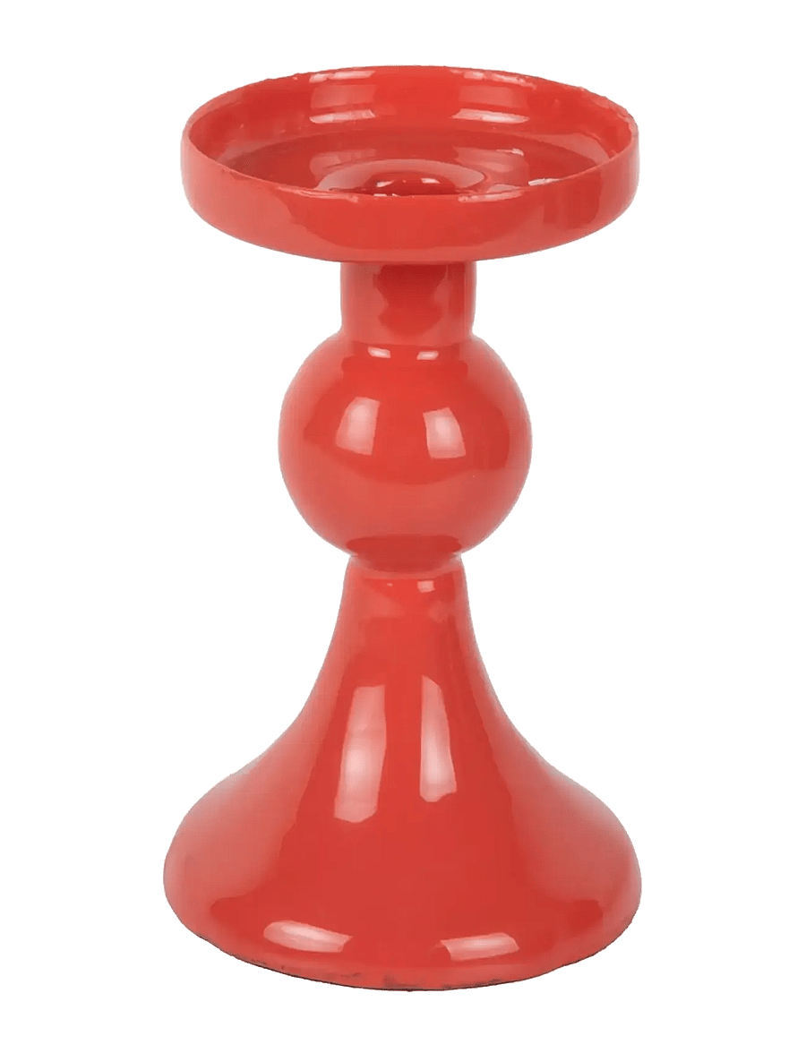 present time - Candle Holder Funky Small - küünlajalad - red - 1