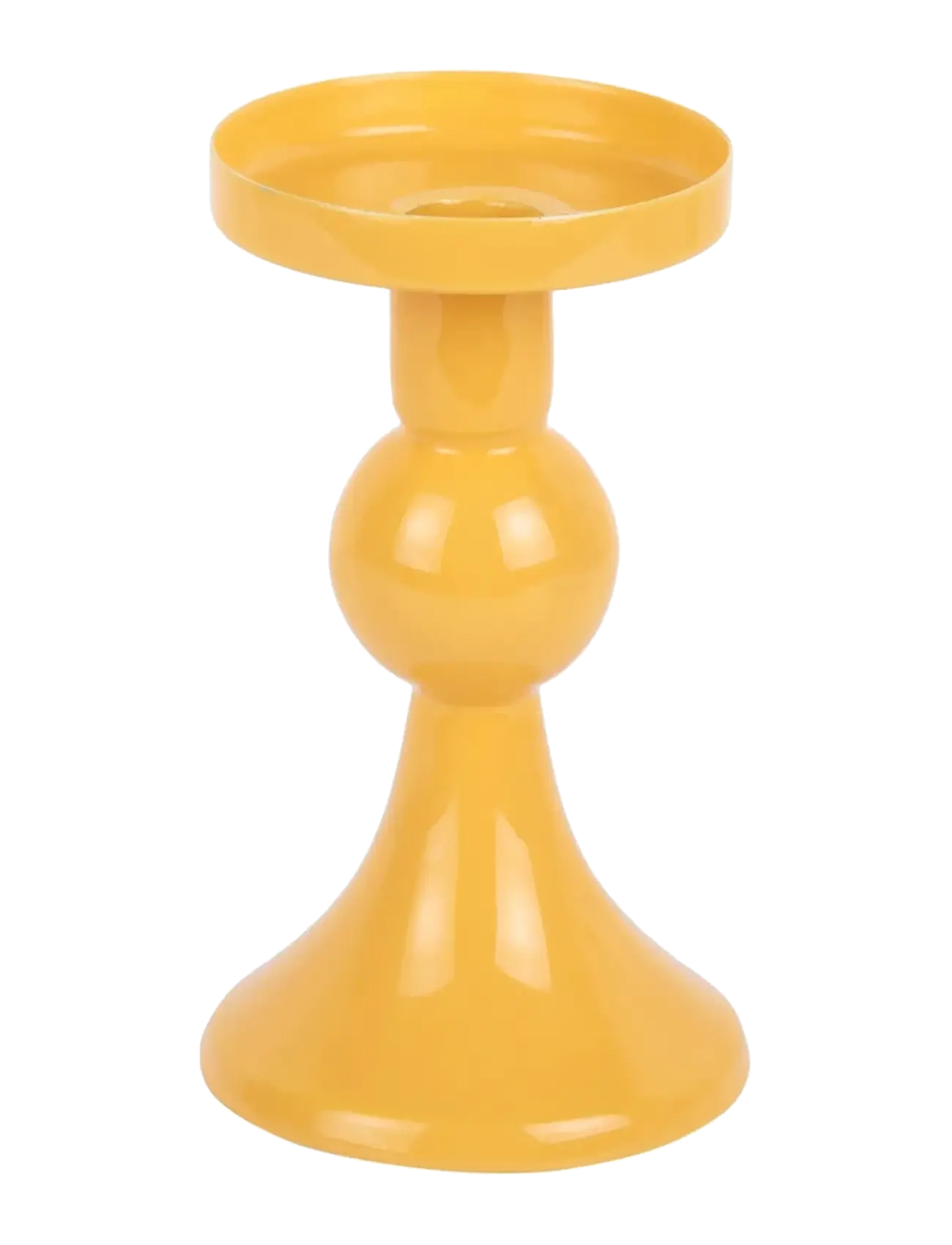 present time Candle Holder Funky Small, H 15 cm, Candlesticks & Lanterns, Gelb - Candlesticks, Homeware