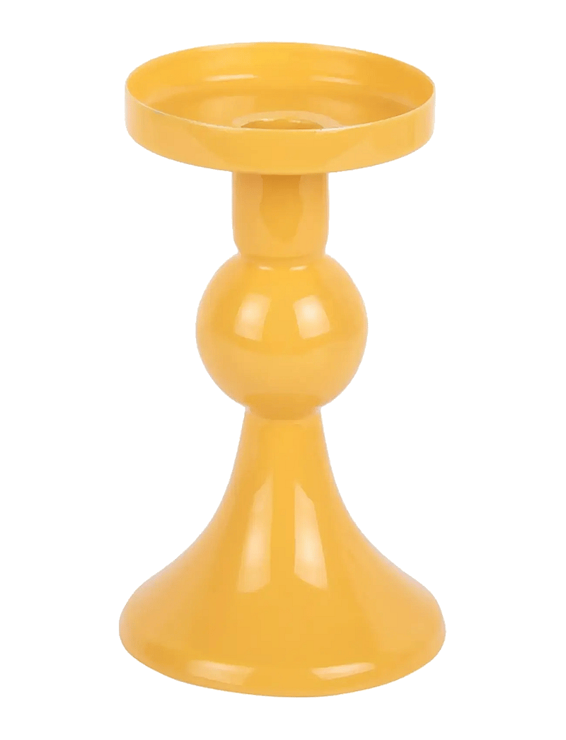 present time - Candle Holder Funky Small - kerzenständer - yellow - 0