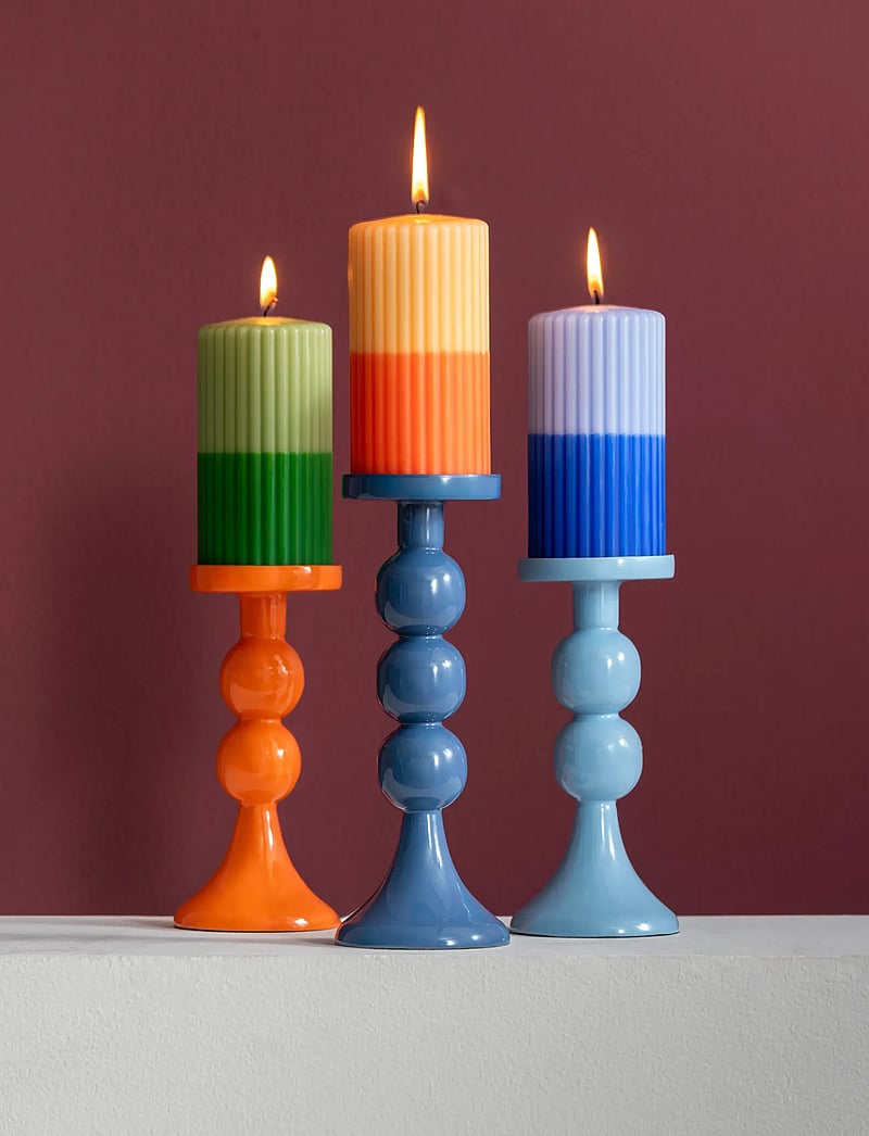 present time - Candle Holder Funky Medium - kerzenständer - blue - 2
