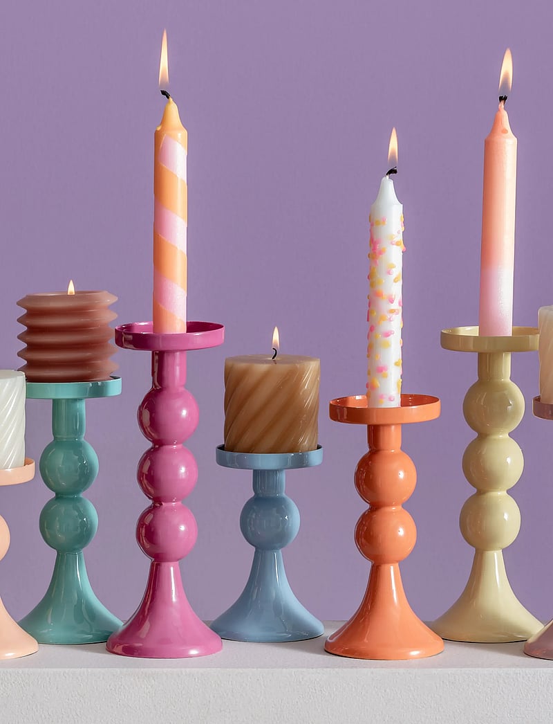 present time - Candle Holder Funky Medium - kerzenständer - pink - 1