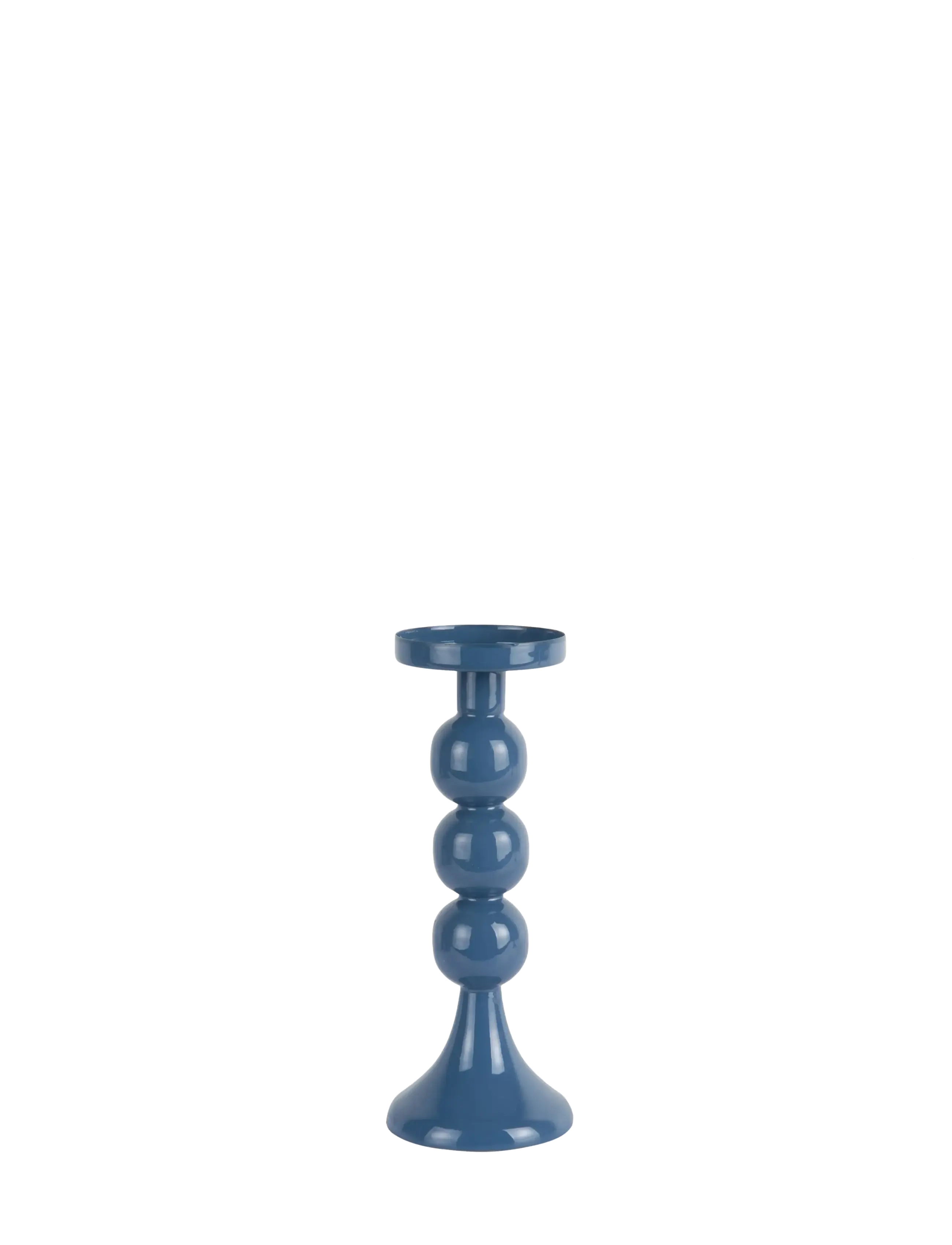 present time Candle Holder Funky Large, Lysestage, Blå, Str: H 23CM