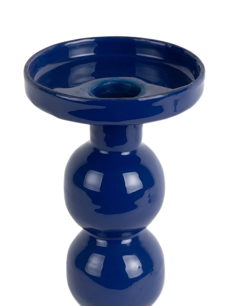 present time - Candle Holder Funky Large - kerzenständer - blue - 1