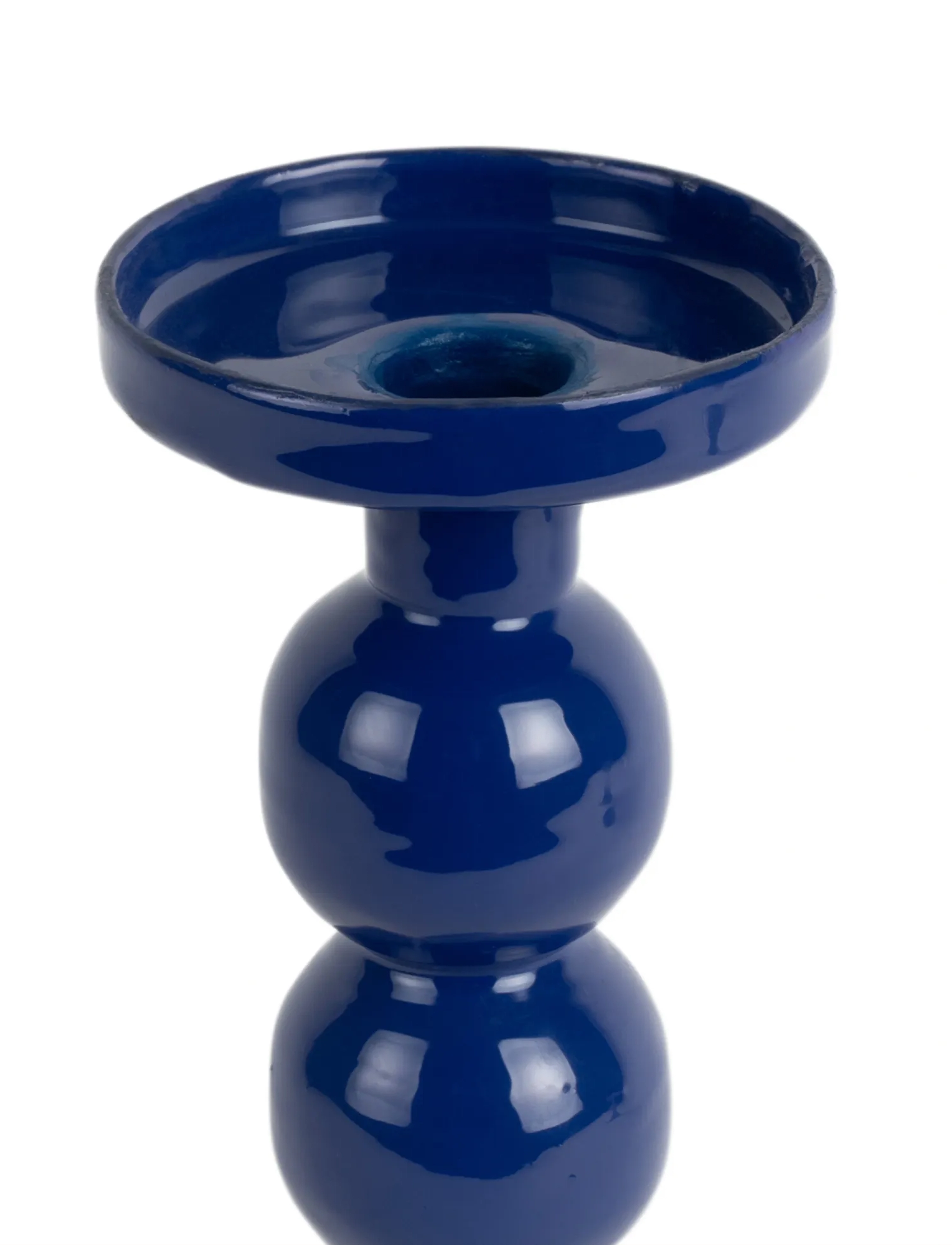 present time - Candle Holder Funky Large - candlesticks - blue - 1