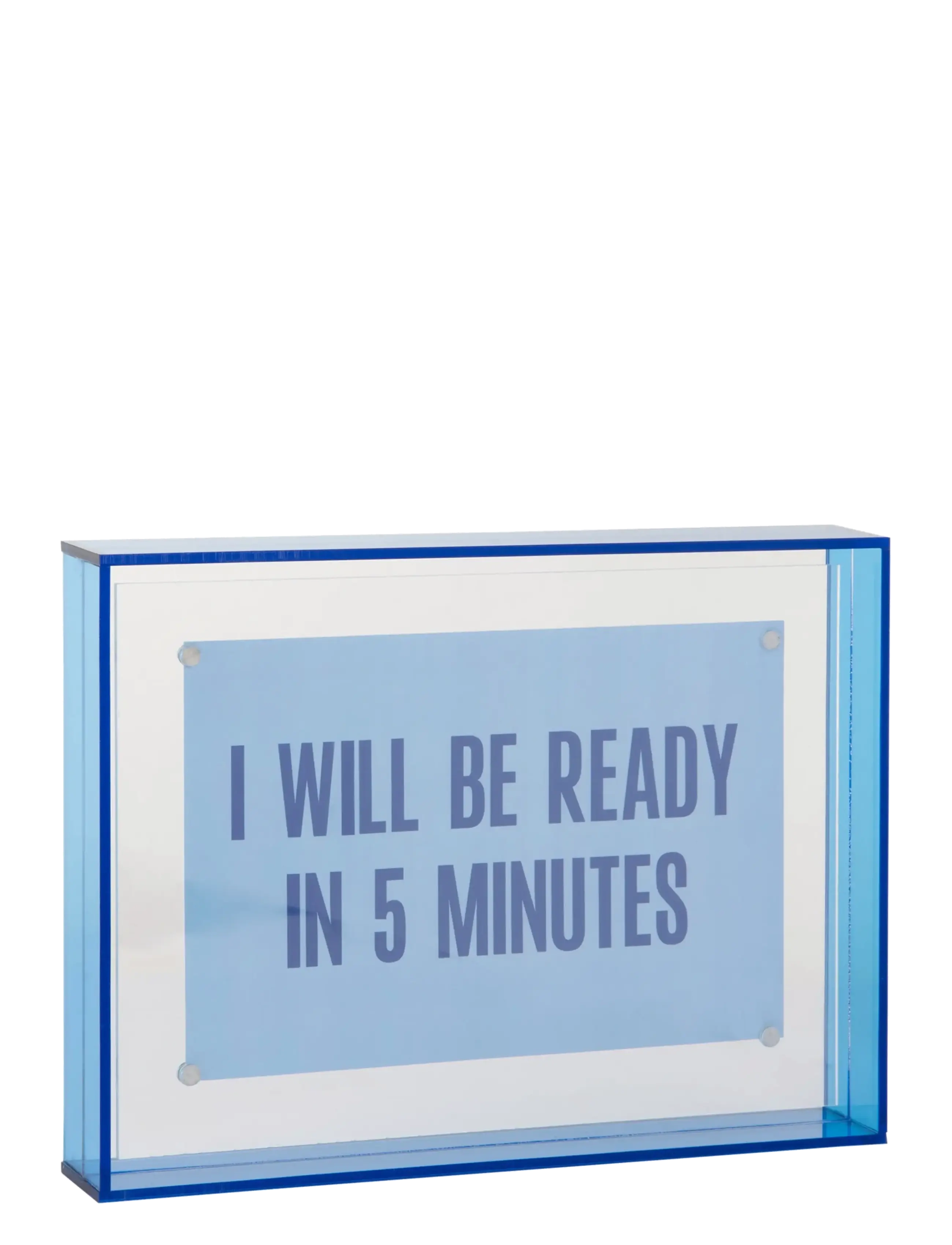 present time Photo Frame Gayo Medium Acrylic - Kids home - DARK BLUE / blue