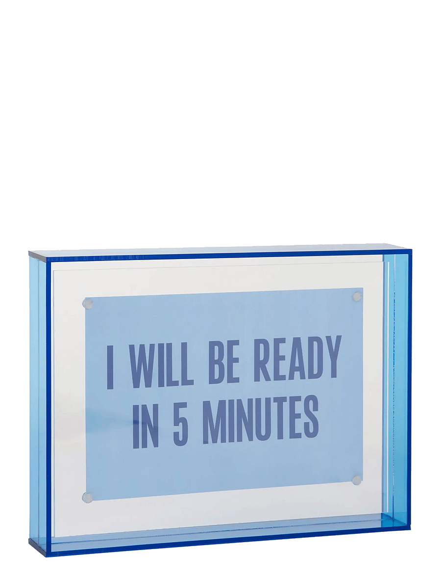 present time - Photo Frame Gayo Medium Acrylic - tavelramar - dark blue - 1