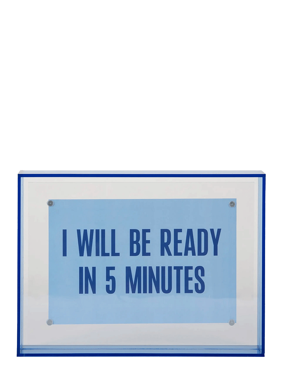 present time - Photo Frame Gayo Medium Acrylic - tavelramar - dark blue - 2