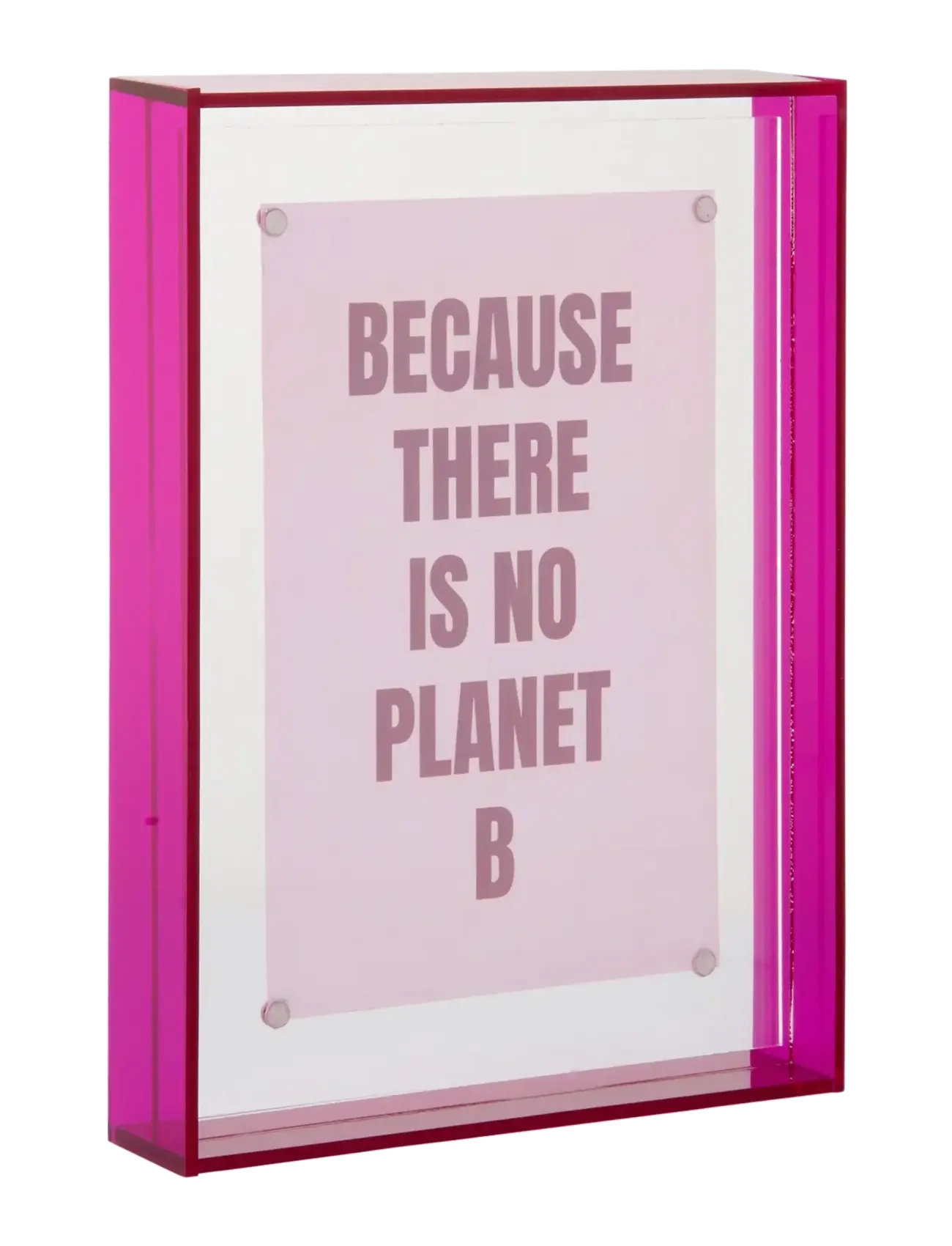 present time Photo Frame Gayo Medium Acrylic, Ramme, Pink, Str: H19CM