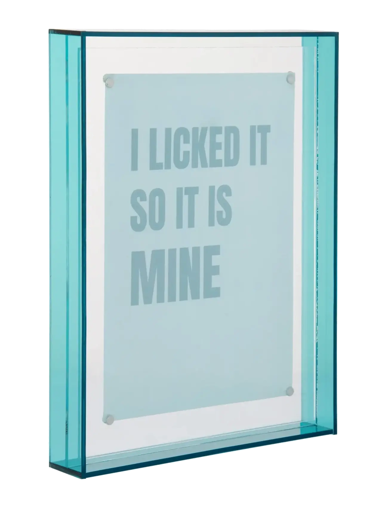present time Photo Frame Gayo Large Acrylic, Ramme, Blå, Str: H22CM