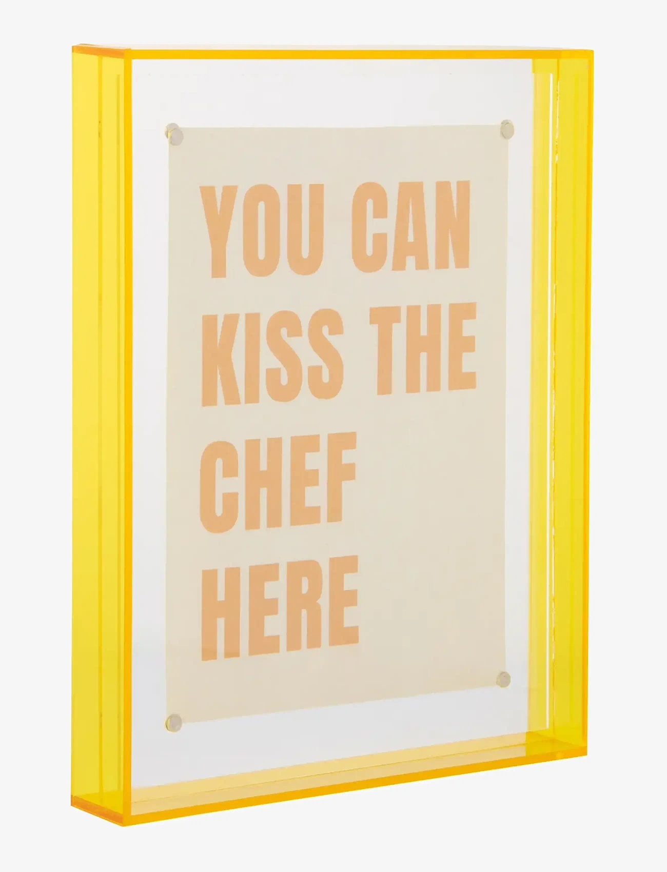 present time - Photo Frame Gayo Large Acrylic - tavelramar - bright yellow - 1