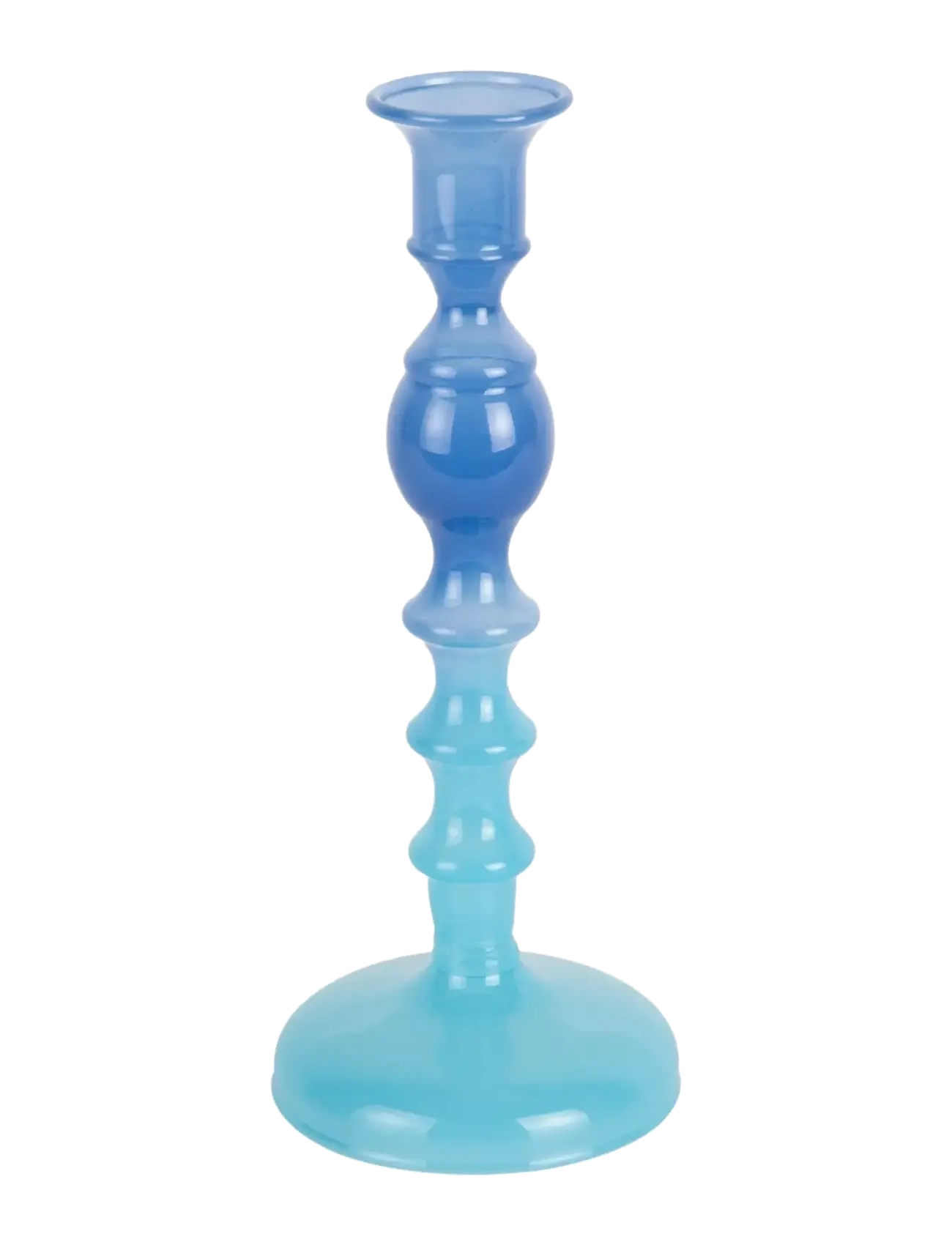 present time Candle Holder Grato Mecer Medium, Lysestage, Blå, Str: H 23CM