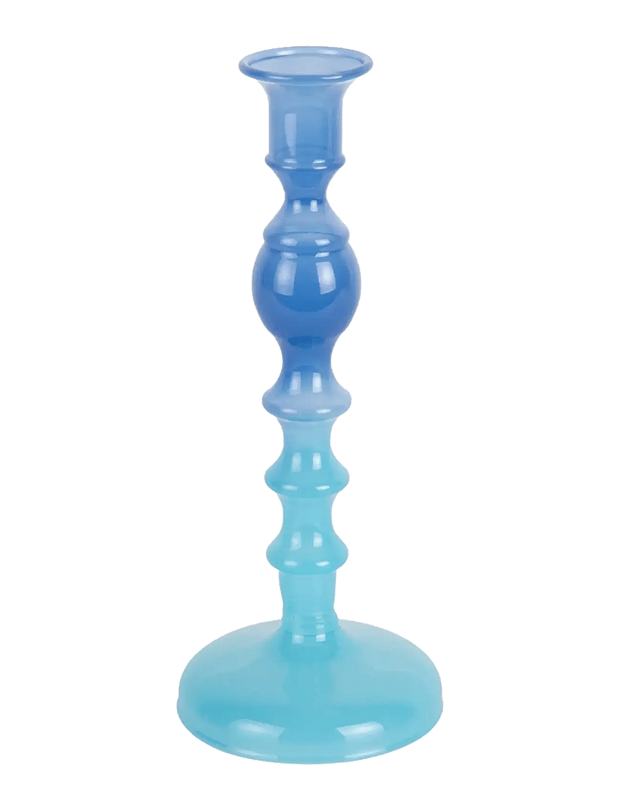 present time - Candle Holder Grato Mecer Medium - kerzenständer - blue - 0