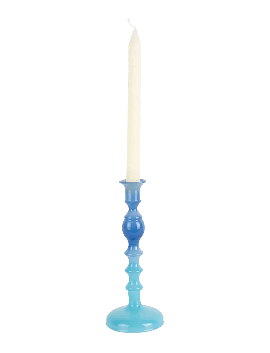 present time - Candle Holder Grato Mecer Medium - kerzenständer - blue - 1