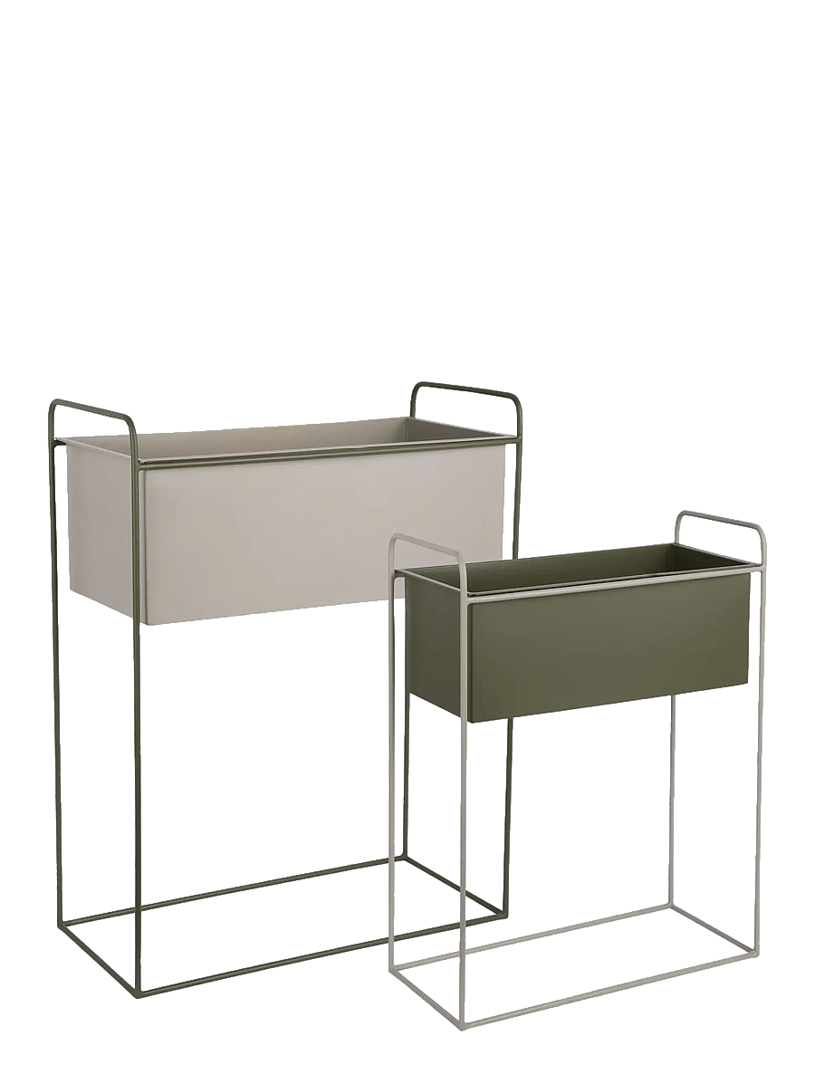 present time - Plant pot set Reina luxury green w. warm grey - lillepotid - grey/green - 1