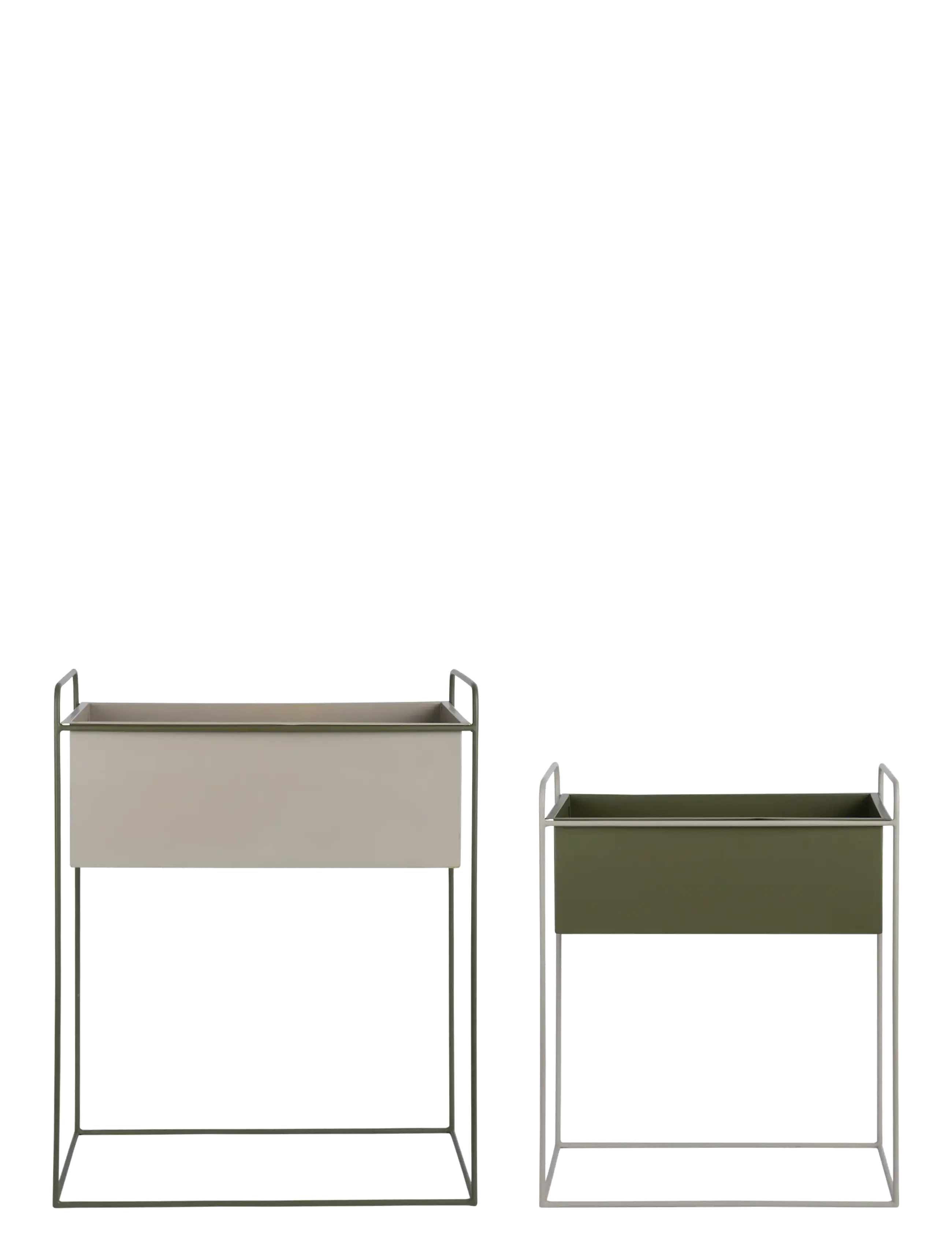 present time - Plant pot set Reina luxury green w. warm grey - krukor - grey/green - 2