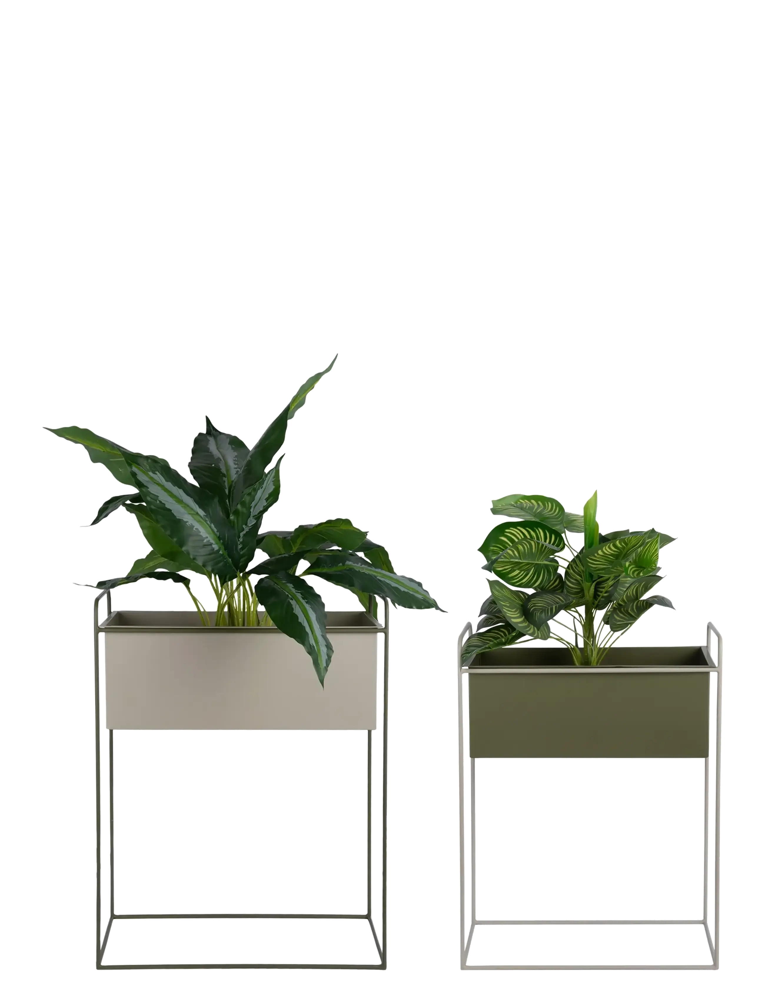 present time - Plant pot set Reina luxury green w. warm grey - krukor - grey/green - 3