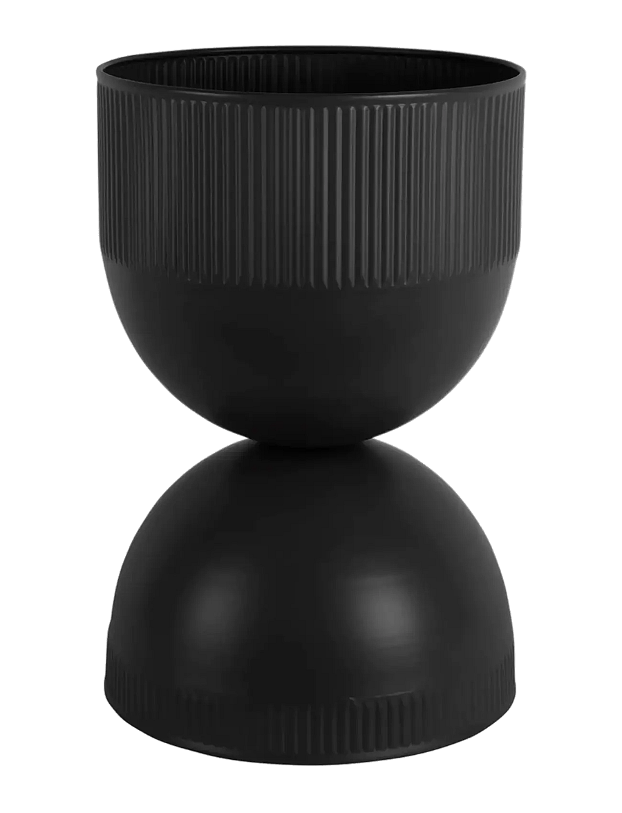 present time - Plant Pot Tonar Medium - blumentöpfe - black - 1