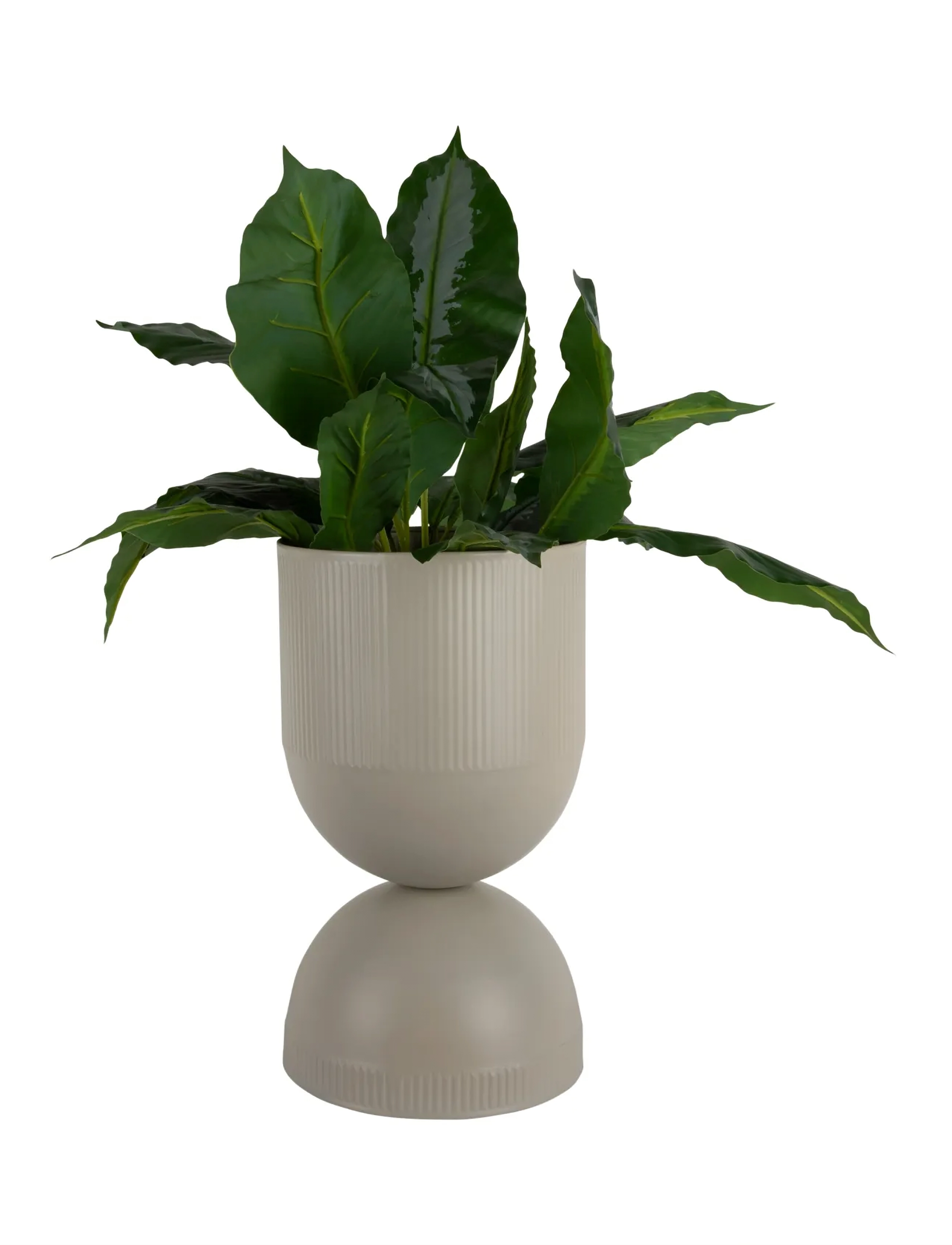 present time Plant Pot Tonar Large, H 45 cm, Decoration, Beige - Flower Pots, Homeware