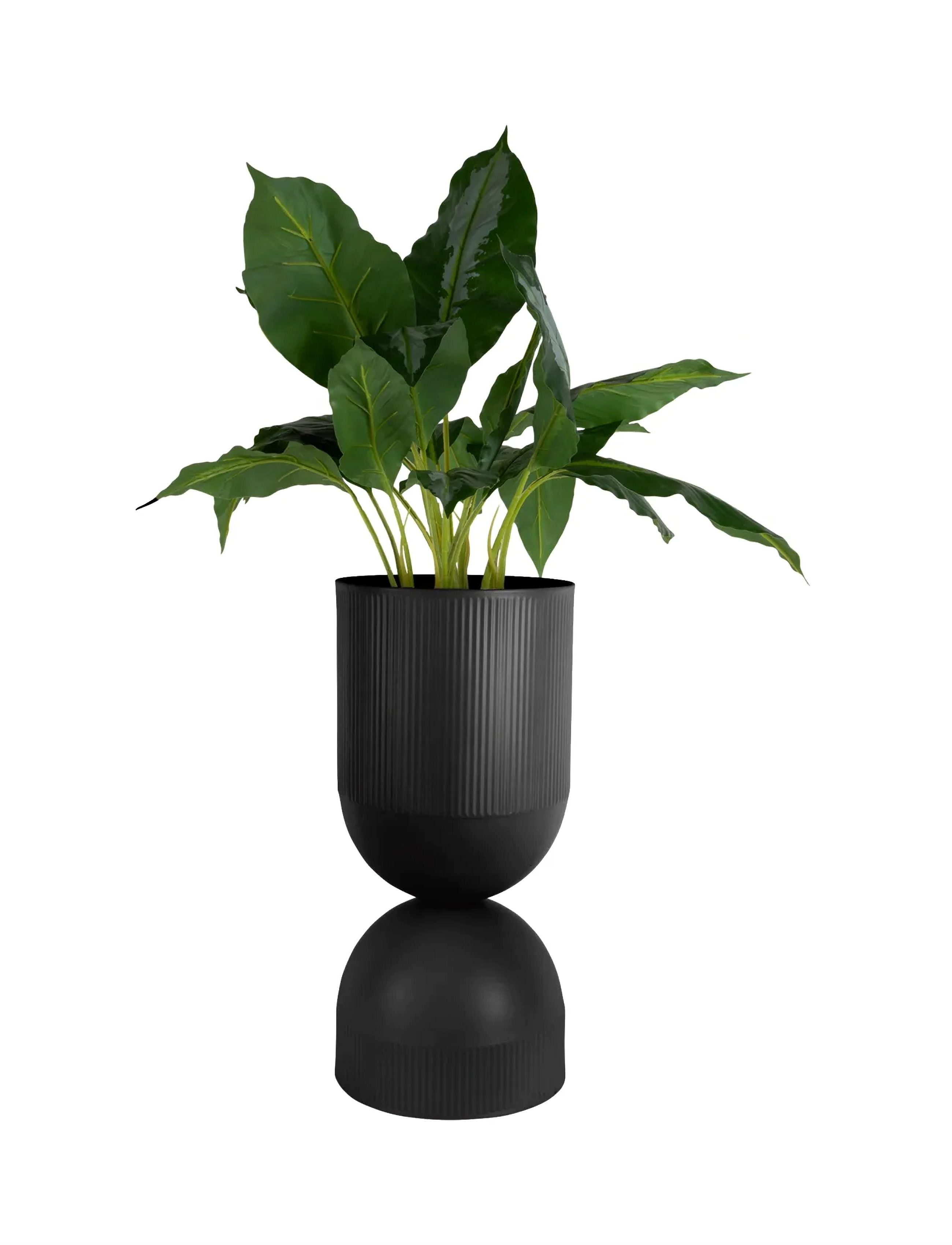 present time Plant Pot Tonar Xl, H 55 cm, Decoration, Schwarz - Flower Pots, Homeware