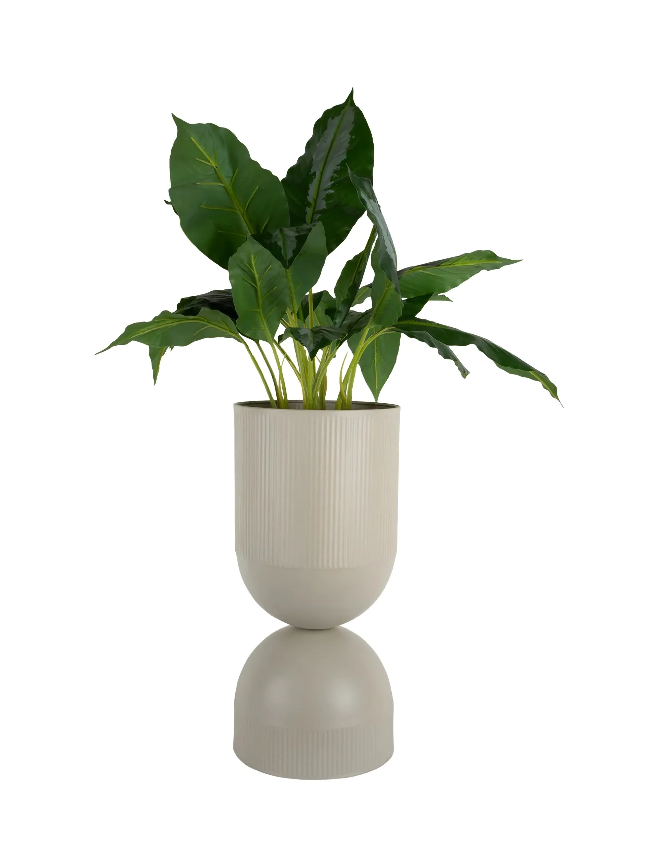 present time Plant Pot Tonar Xl, H 55 cm, Decoration, Beige - Flower Pots, Homeware