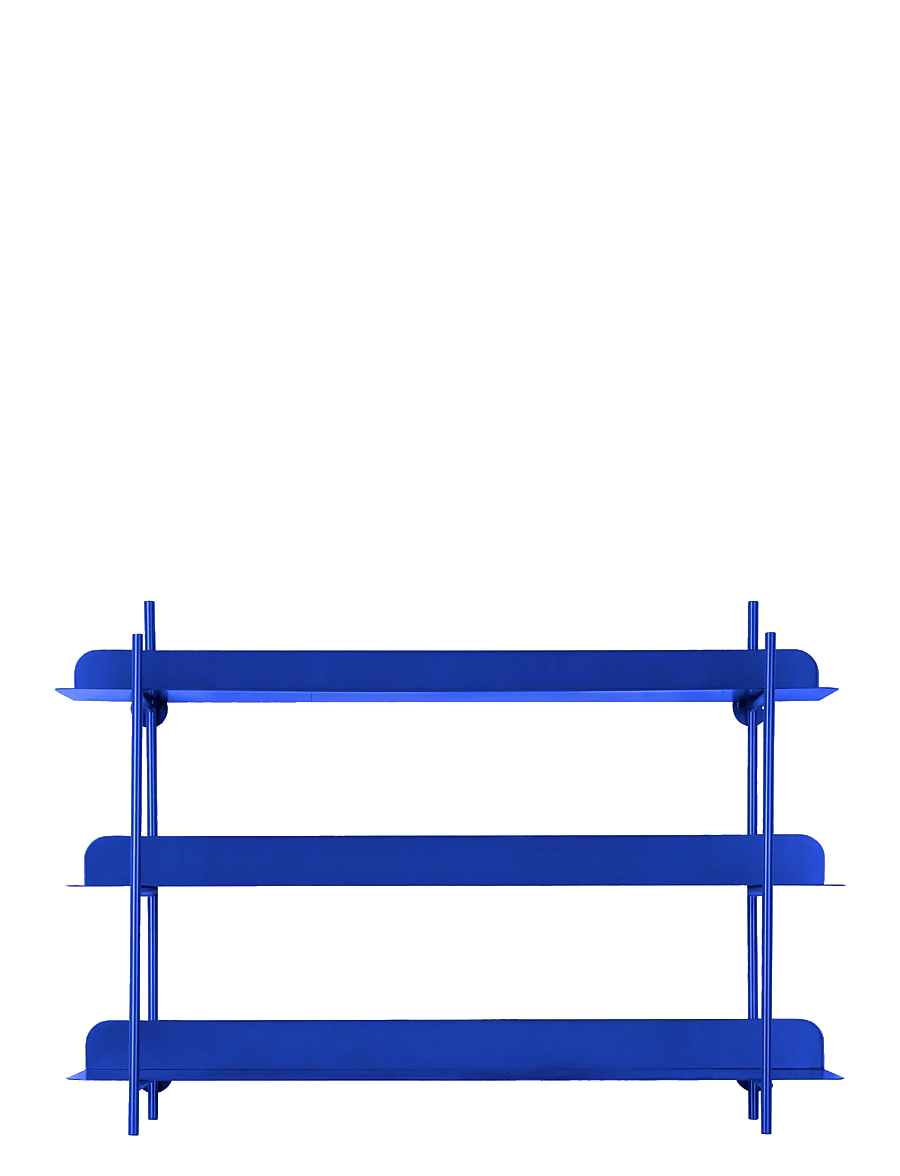 present time - Wall Rack Cool Retro - hyllor - cobalt blue - 1