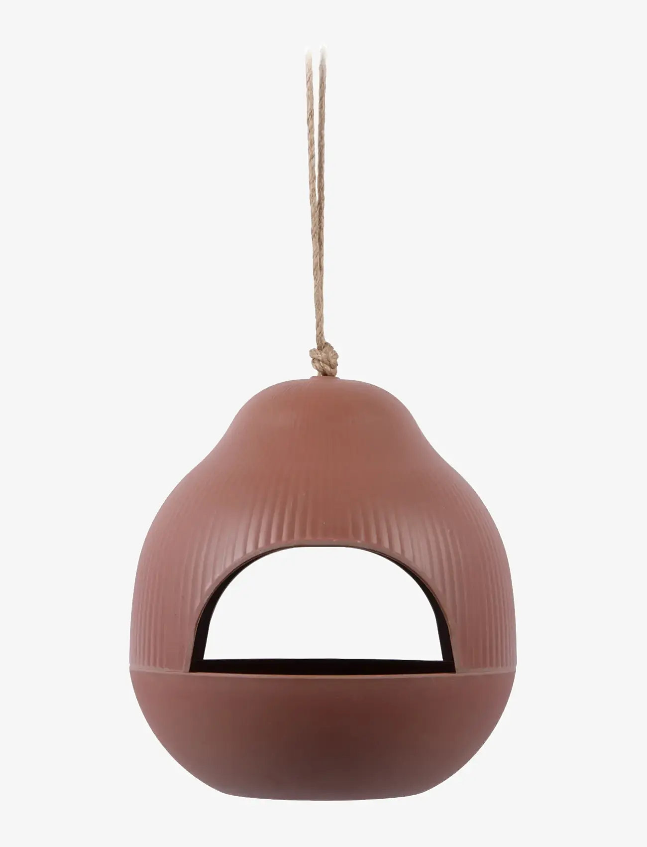 present time - Bird feeder Capullo iron red - havetilbehør - red - 0