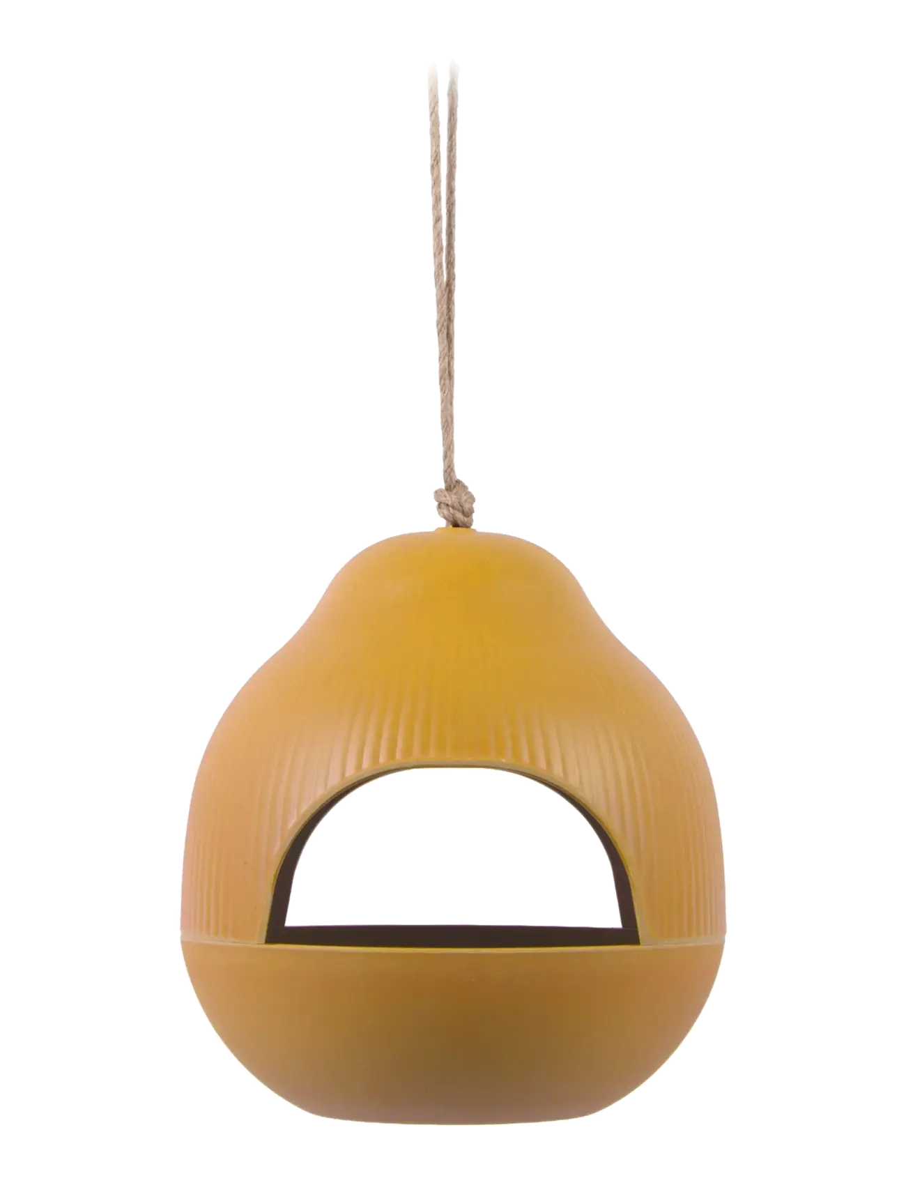 present time Bird Feeder Capullo Ochre Yellow, H 19 cm, Outdoor Environment, Gelb - Garden Accessories, Homeware