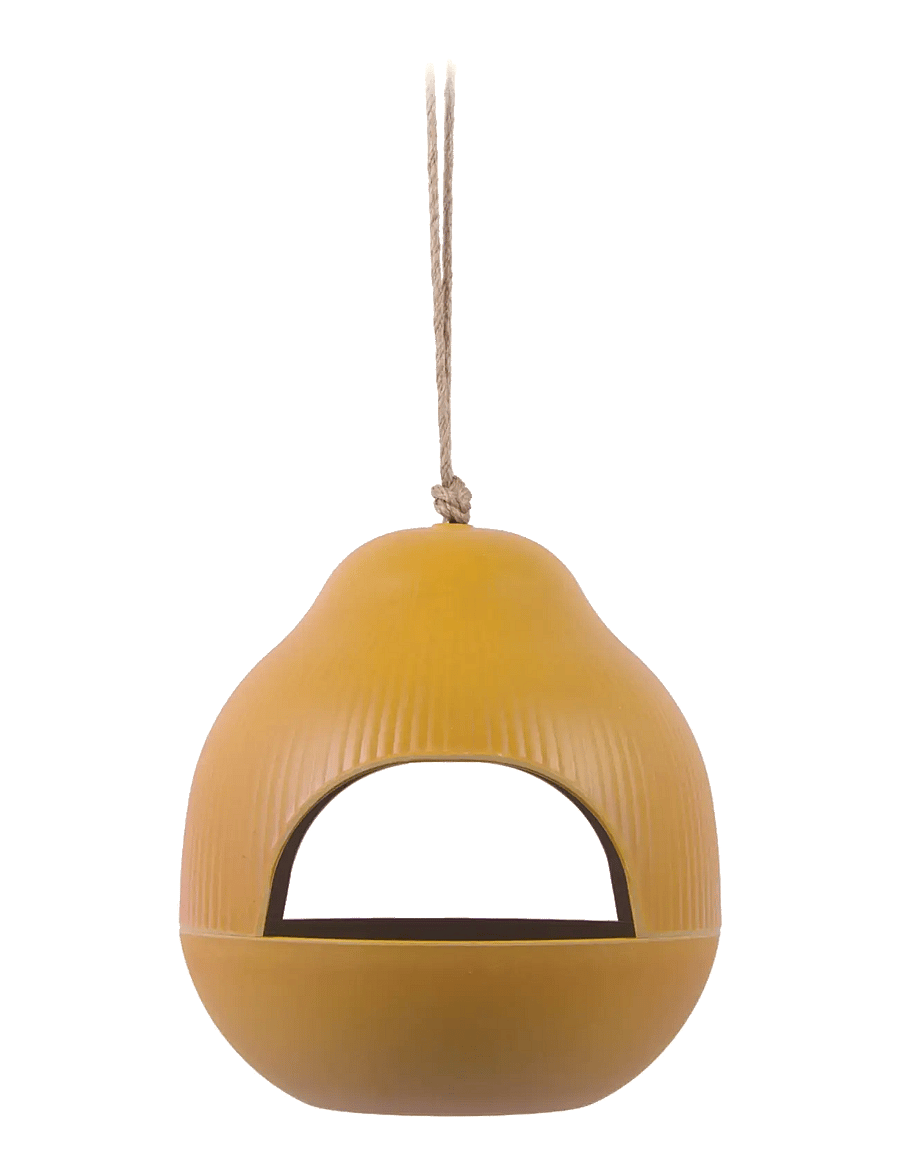 present time - Bird feeder Capullo ochre yellow - gartenzubehör - yellow - 0