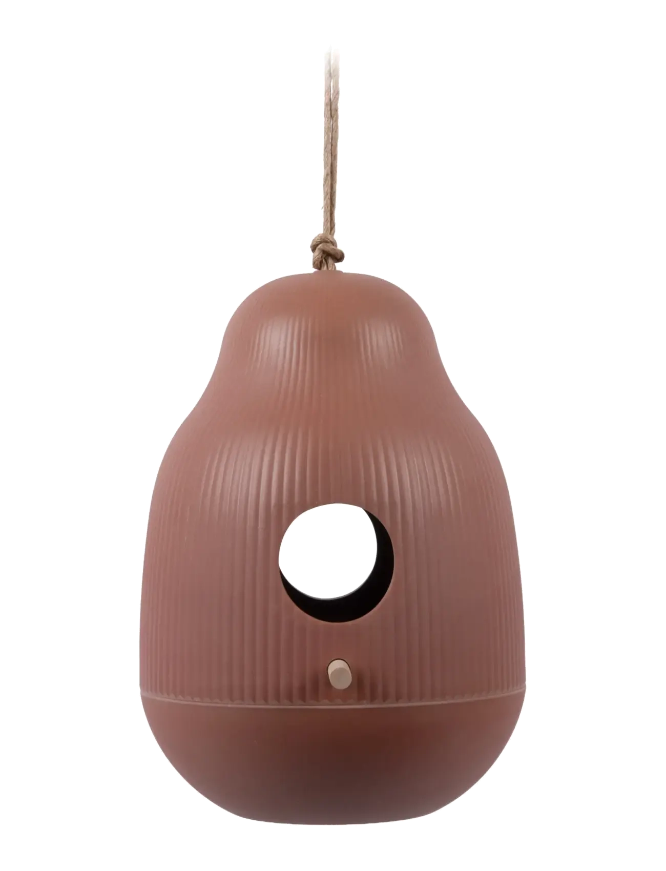 present time Bird House Capullo Iron Red, H 25 cm, Outdoor Environment, Rot - Garden Accessories, Homeware