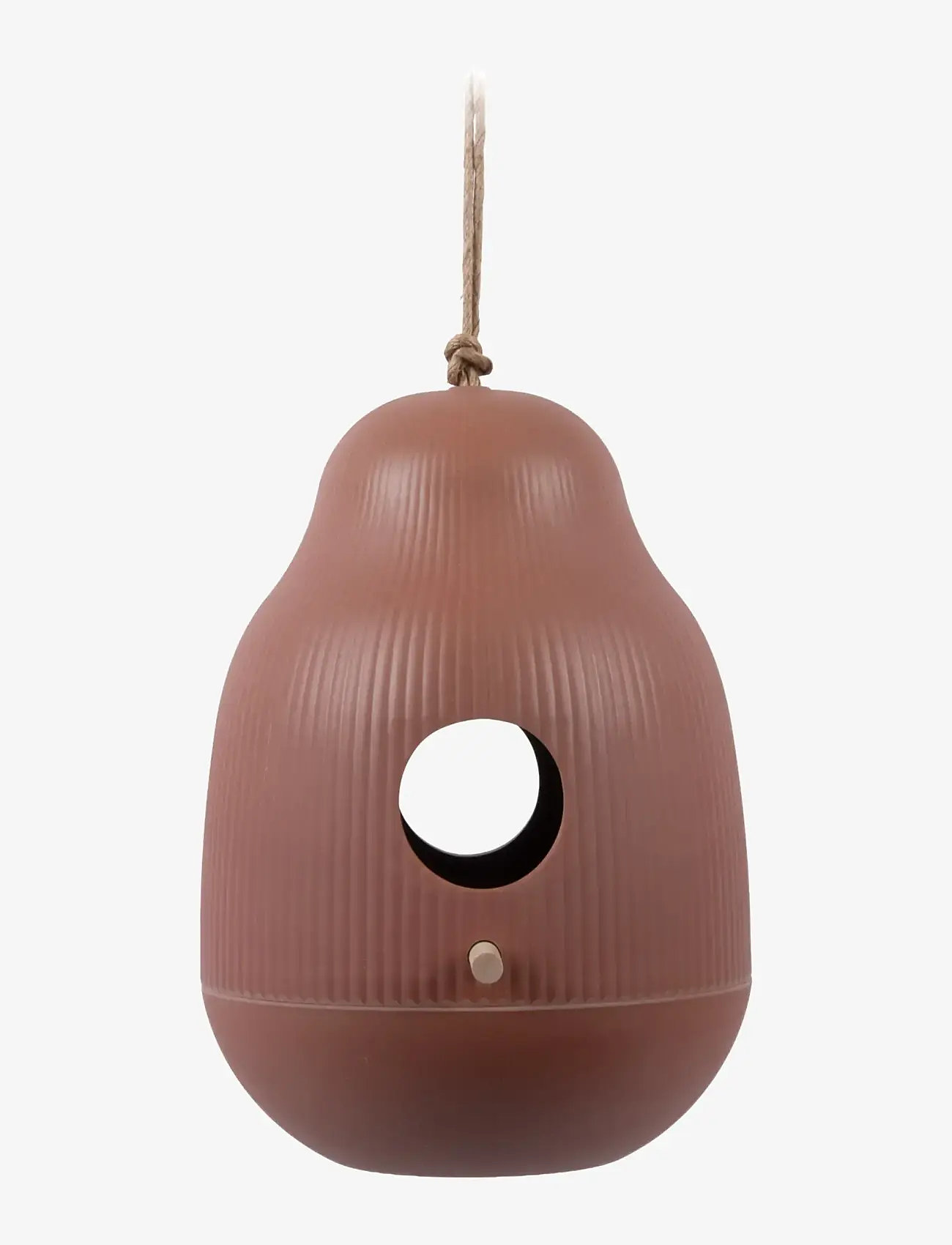 present time - Bird house Capullo iron red - havetilbehør - red - 0