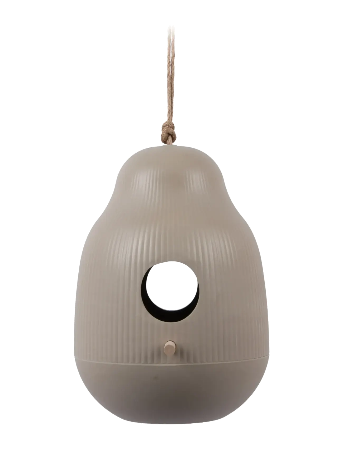 present time Bird House Capullo Warm Grey, H 25 cm, Outdoor Environment, Grau - Garden Accessories, Homeware