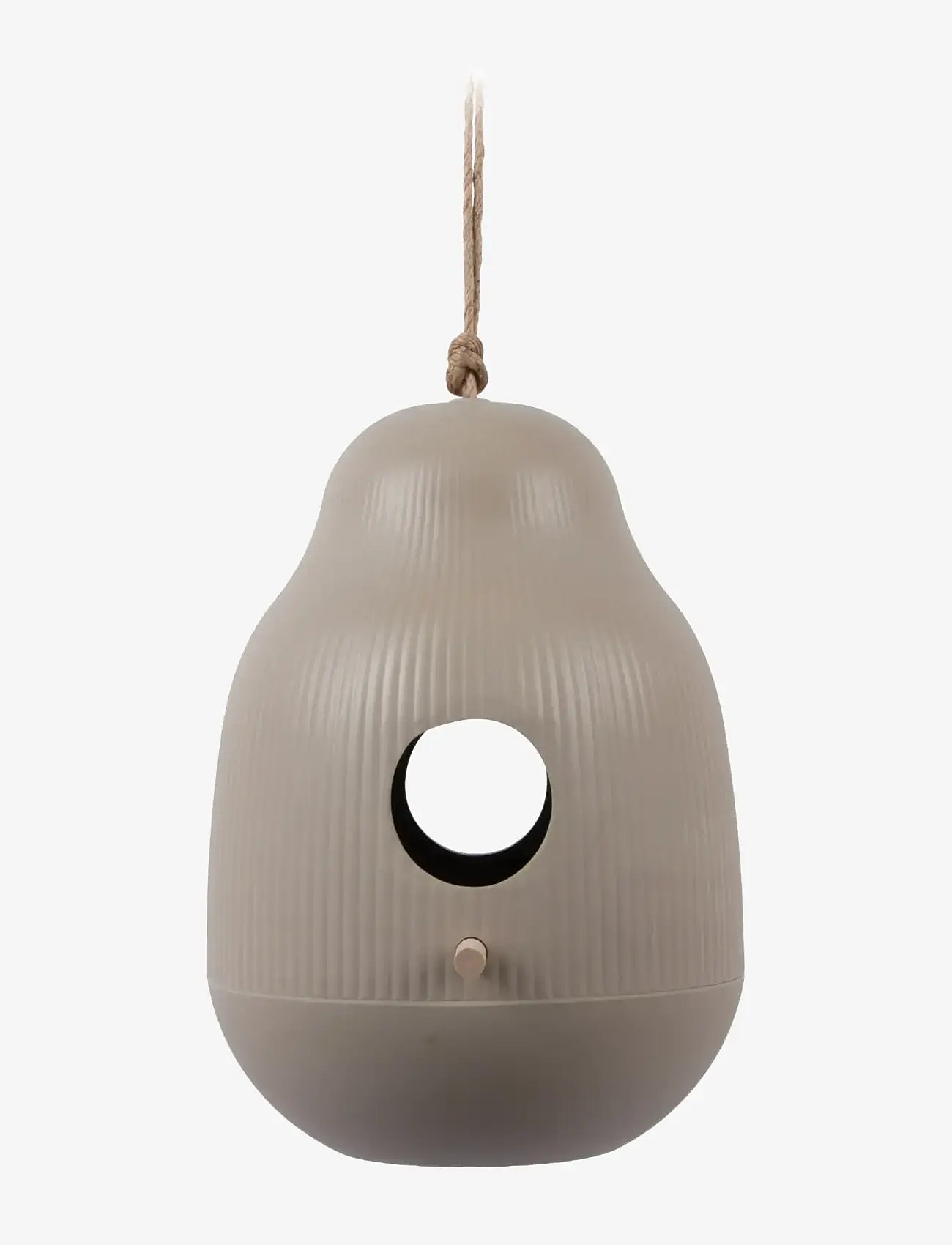 present time - Bird house Capullo warm grey - havetilbehør - grey - 0