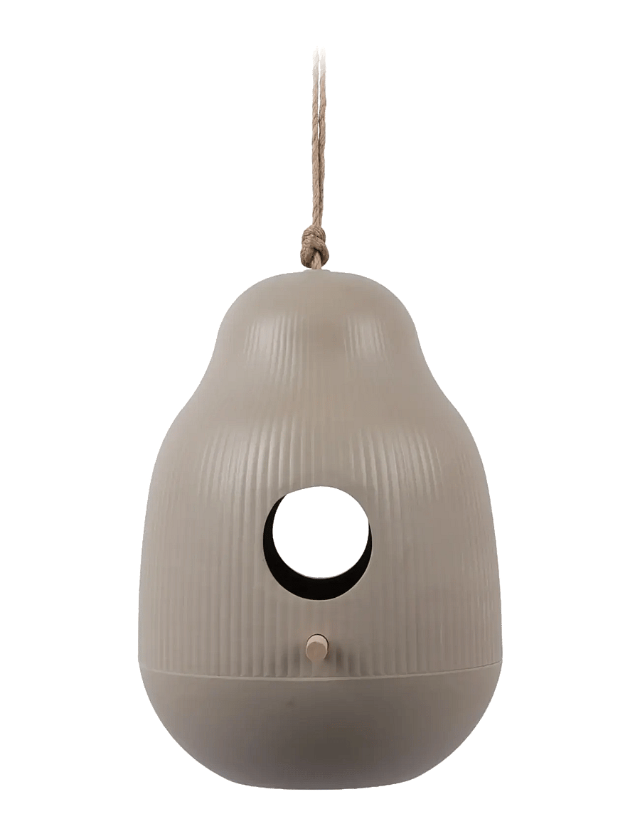 present time - Bird house Capullo warm grey - aia aksessuaarid - grey - 0