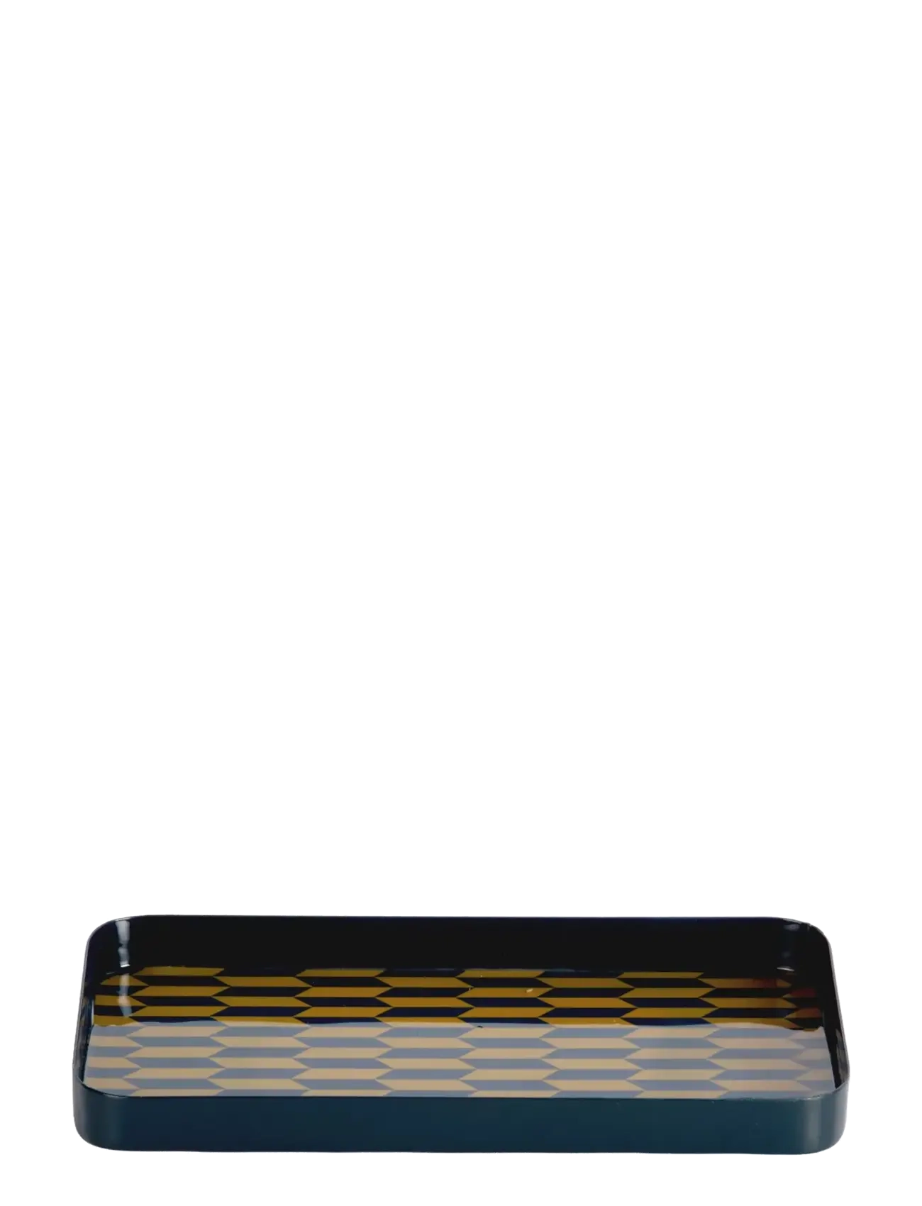 present time Tray Salerno rectangle small desert orange w. misty blue - Geschirr - LEGION BLUE W. OLIVE GREEN / navy