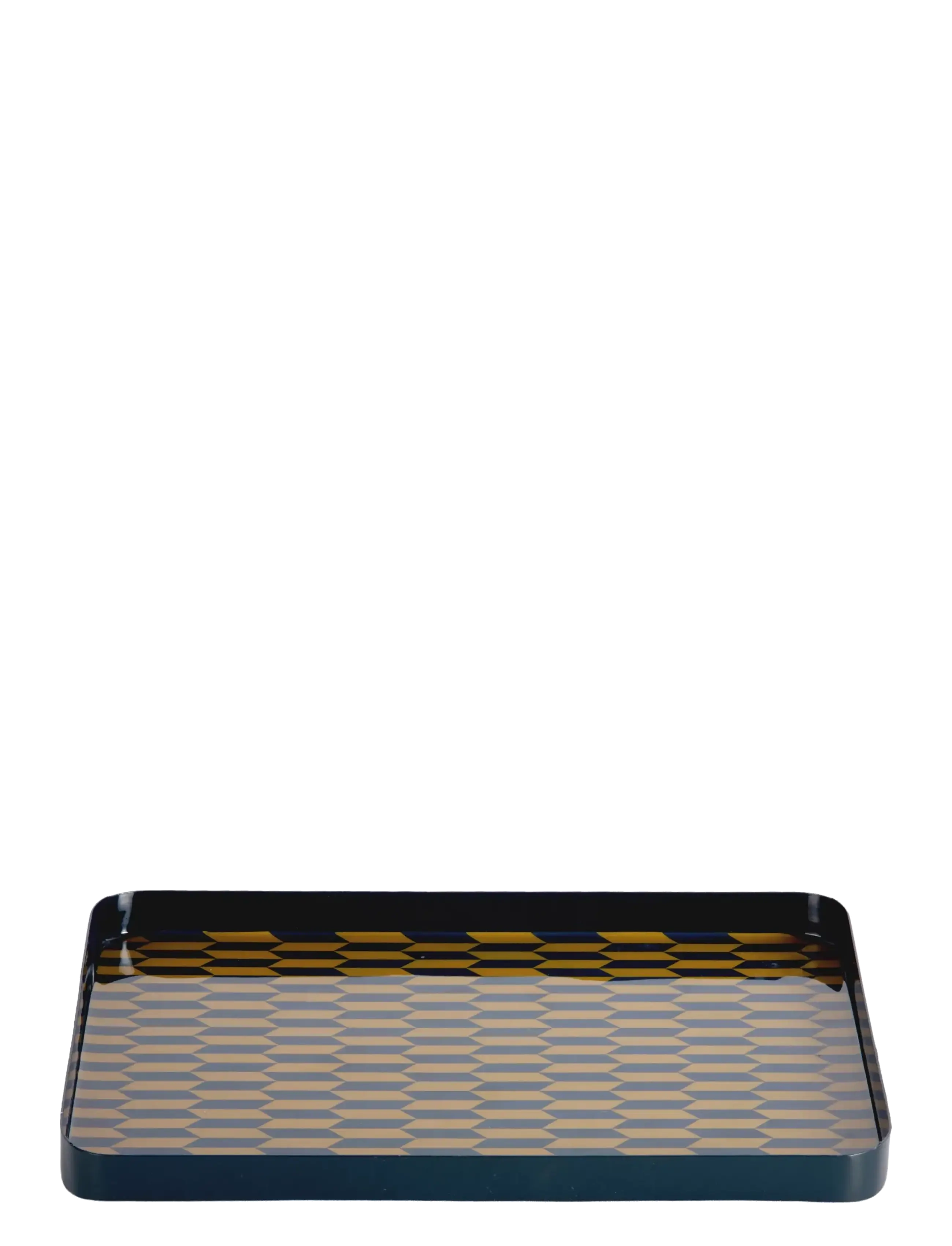 present time Tray Salerno rectangle large desert orange w. misty blue - Geschirr - LEGION BLUE W. OLIVE GREEN / navy