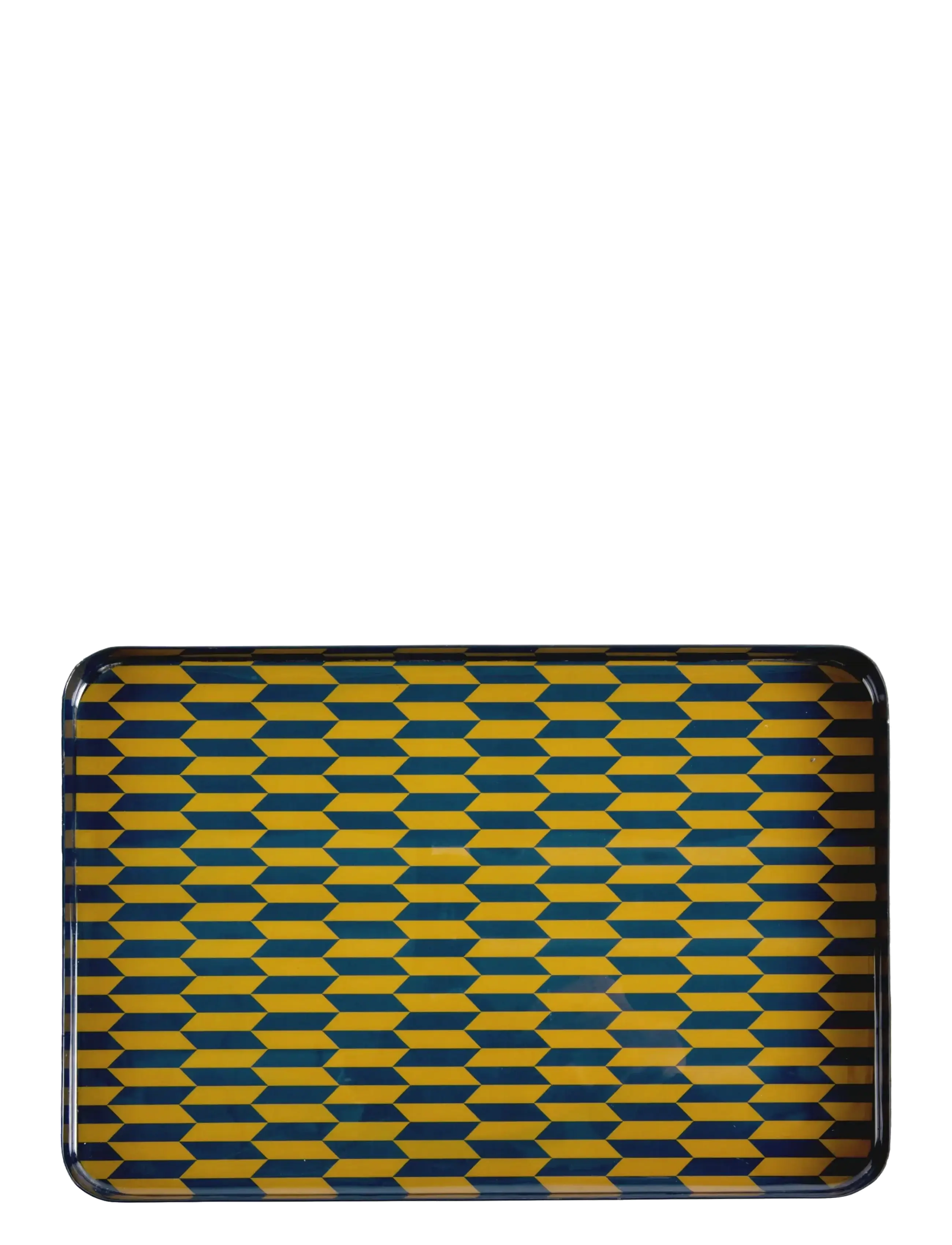 present time - Tray Salerno rectangle large desert orange w. misty blue - tabletts - legion blue w. olive green - 2