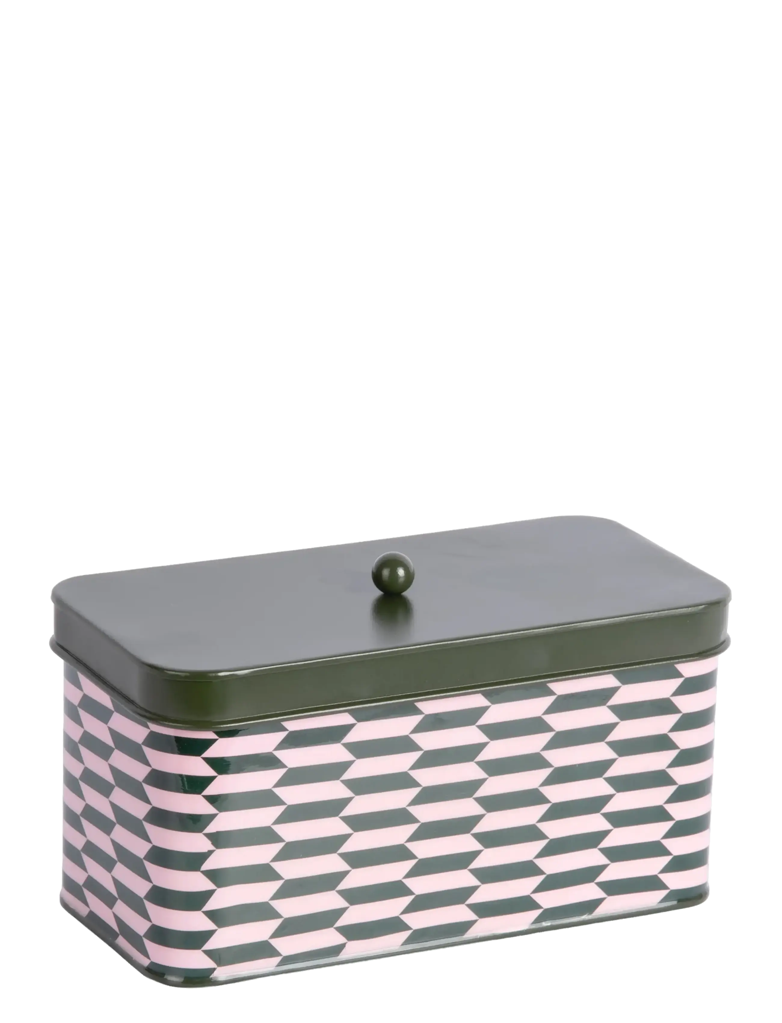 present time Storage Box Salerno Rectangle Large - Green - L 20CM