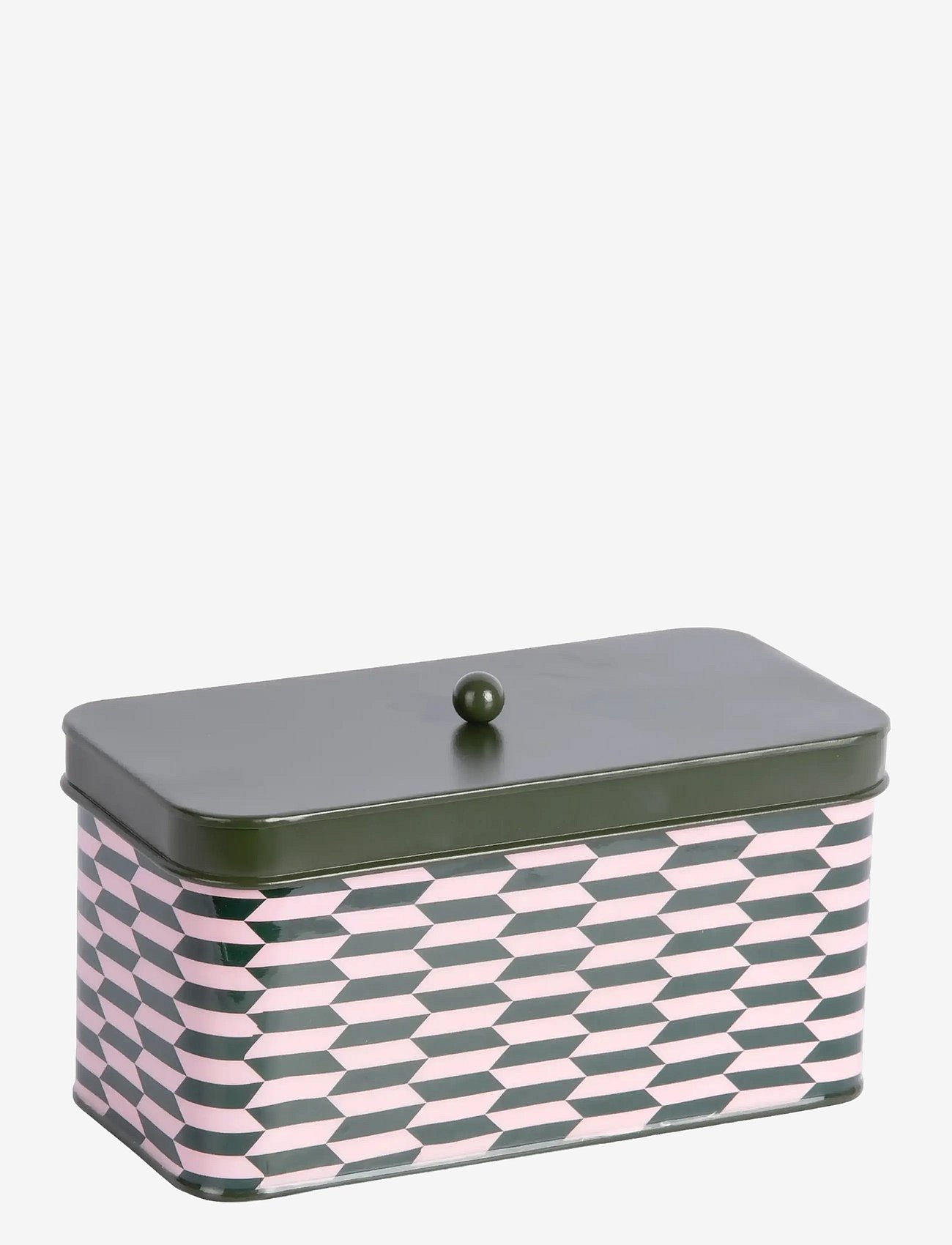 present time Storage Box Salerno Rectangle Large - Green - L 20CM