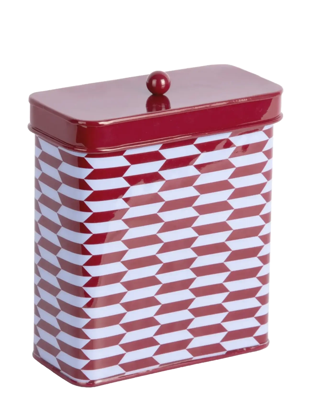present time Storage Box Salerno Rectangle High - Burgundy - L 16CM