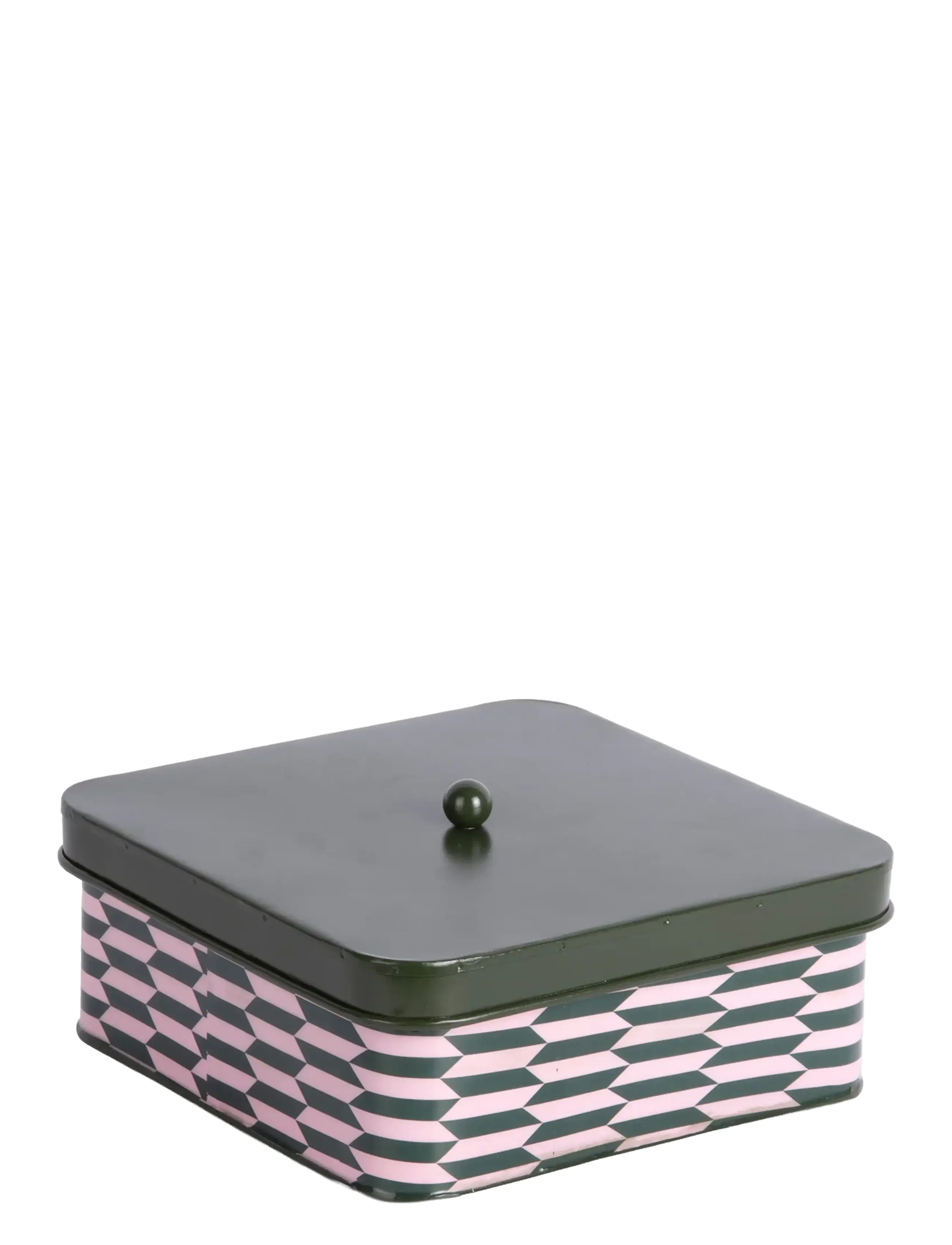 present time Storage Box Salerno Square Large - Green - L 20CM