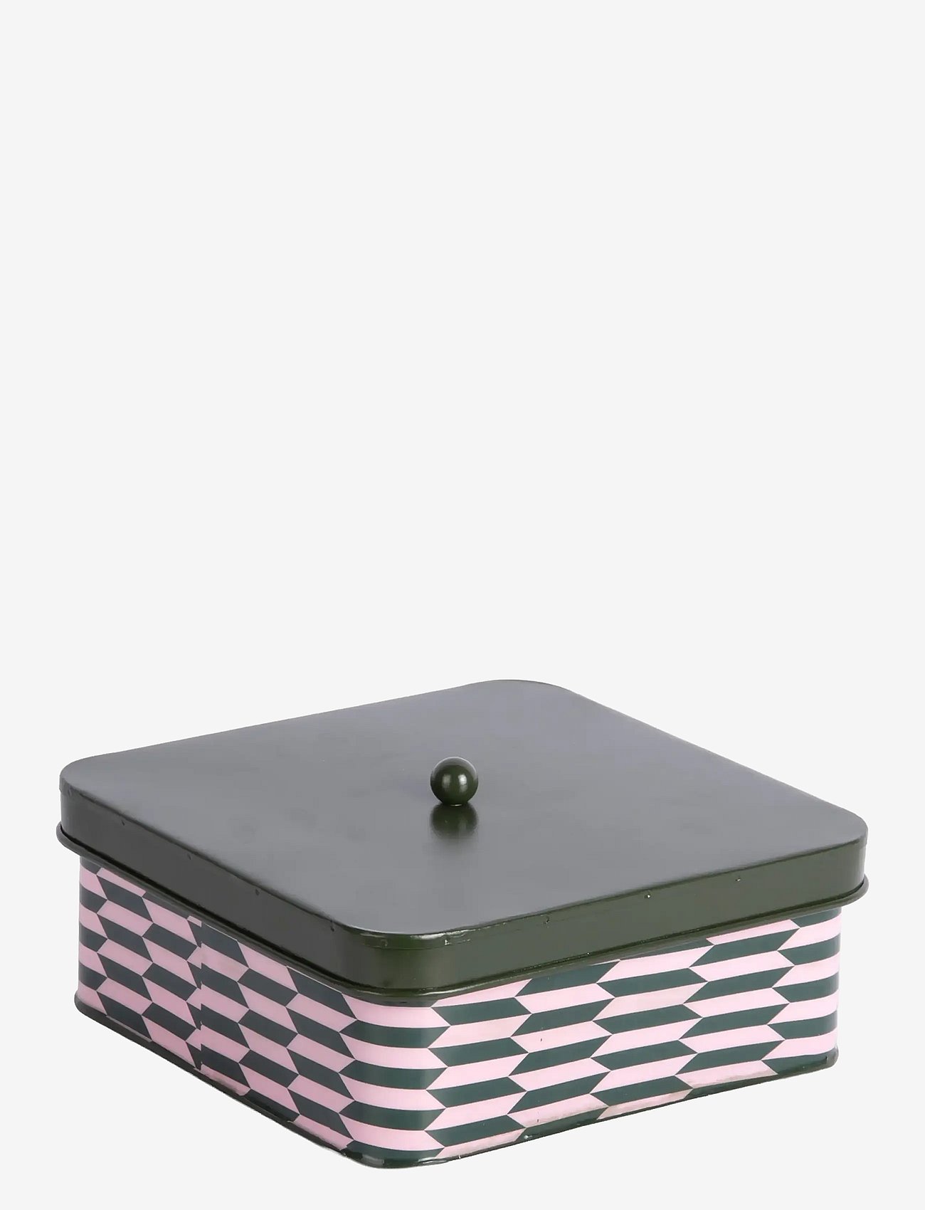 present time Storage Box Salerno Square Large - Green - L 20CM