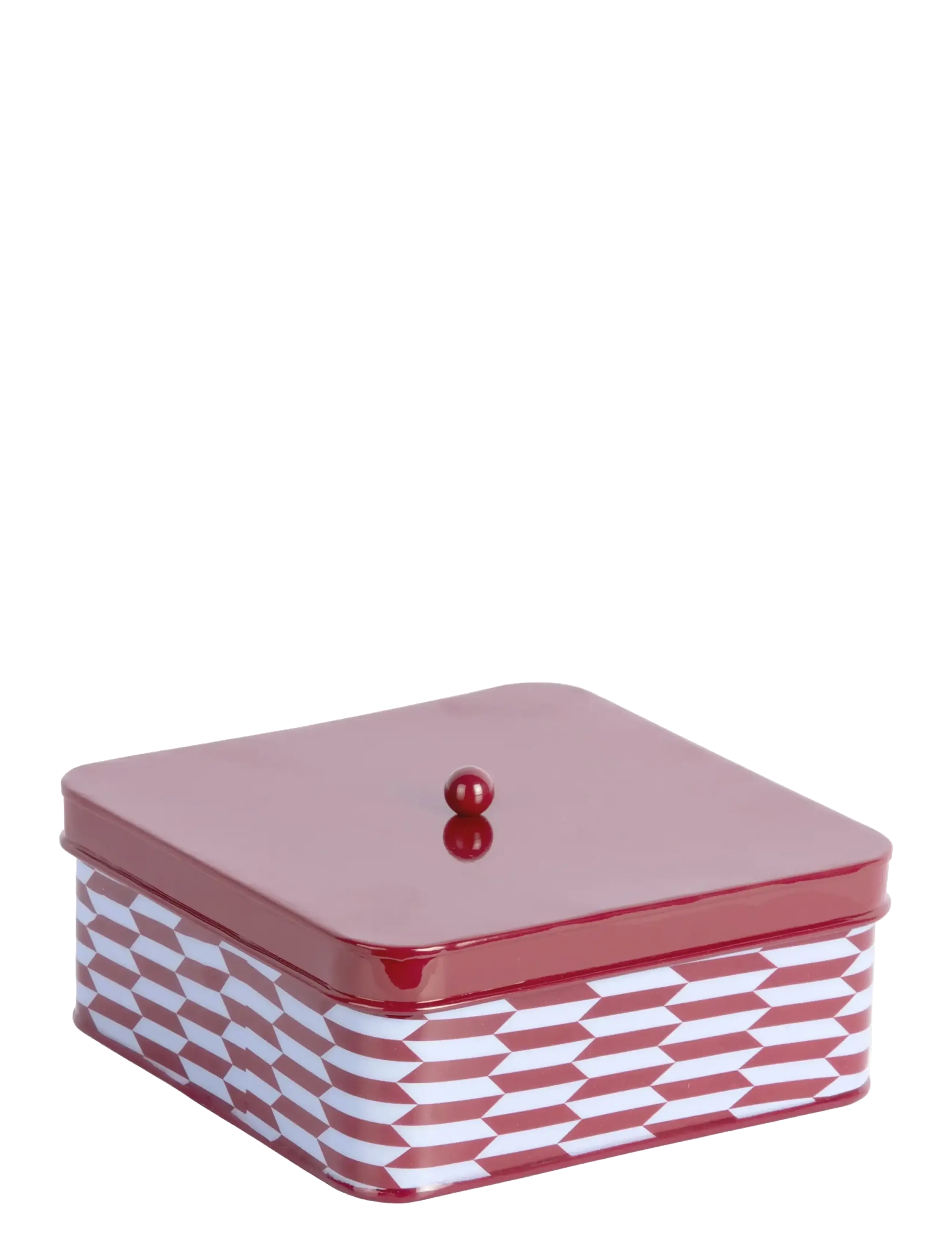 present time Storage Box Salerno Square Large - Burgundy - L 20CM