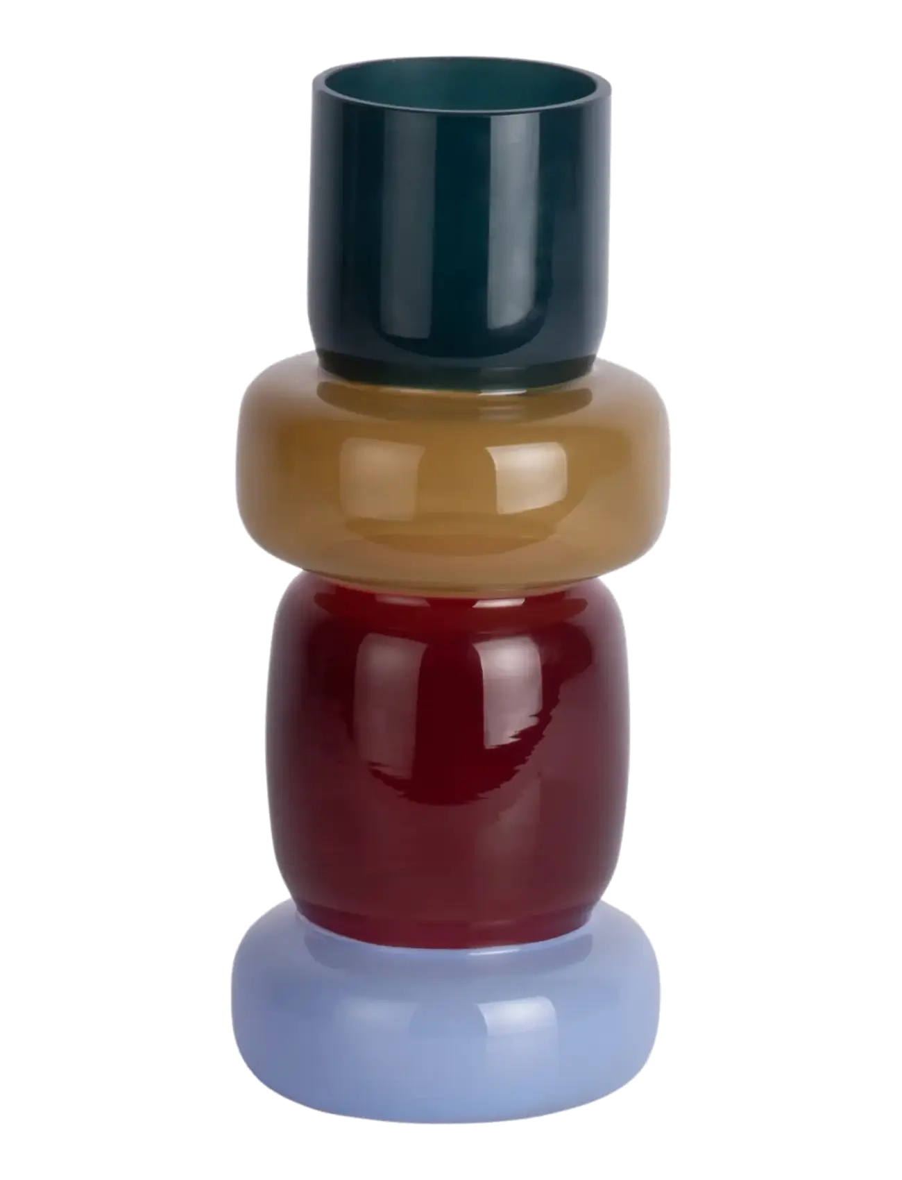 present time Vase Burano Rings Multi Colour - Multi/patterned - H 27CM