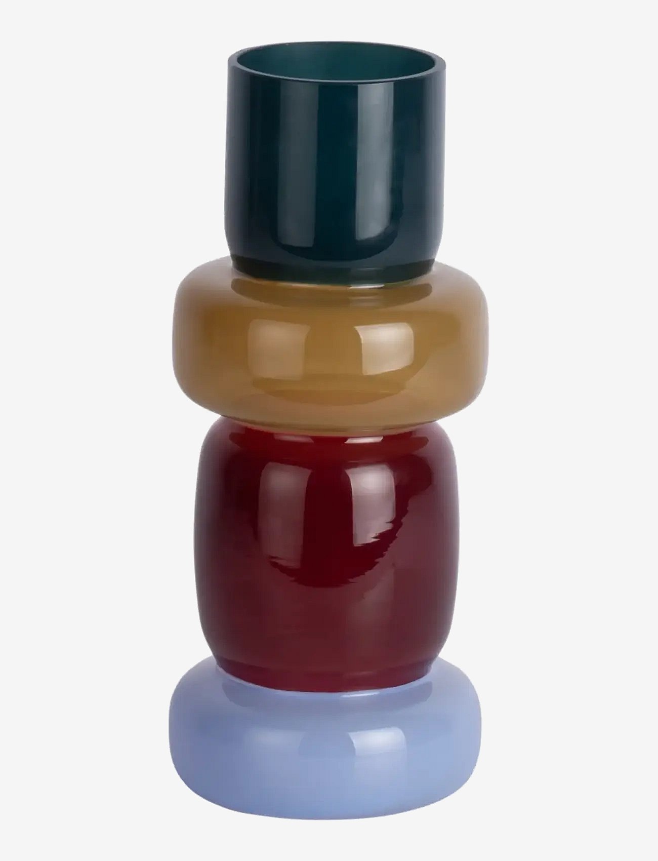 present time Vase Burano Rings Multi Colour - Multi/patterned - H 27CM