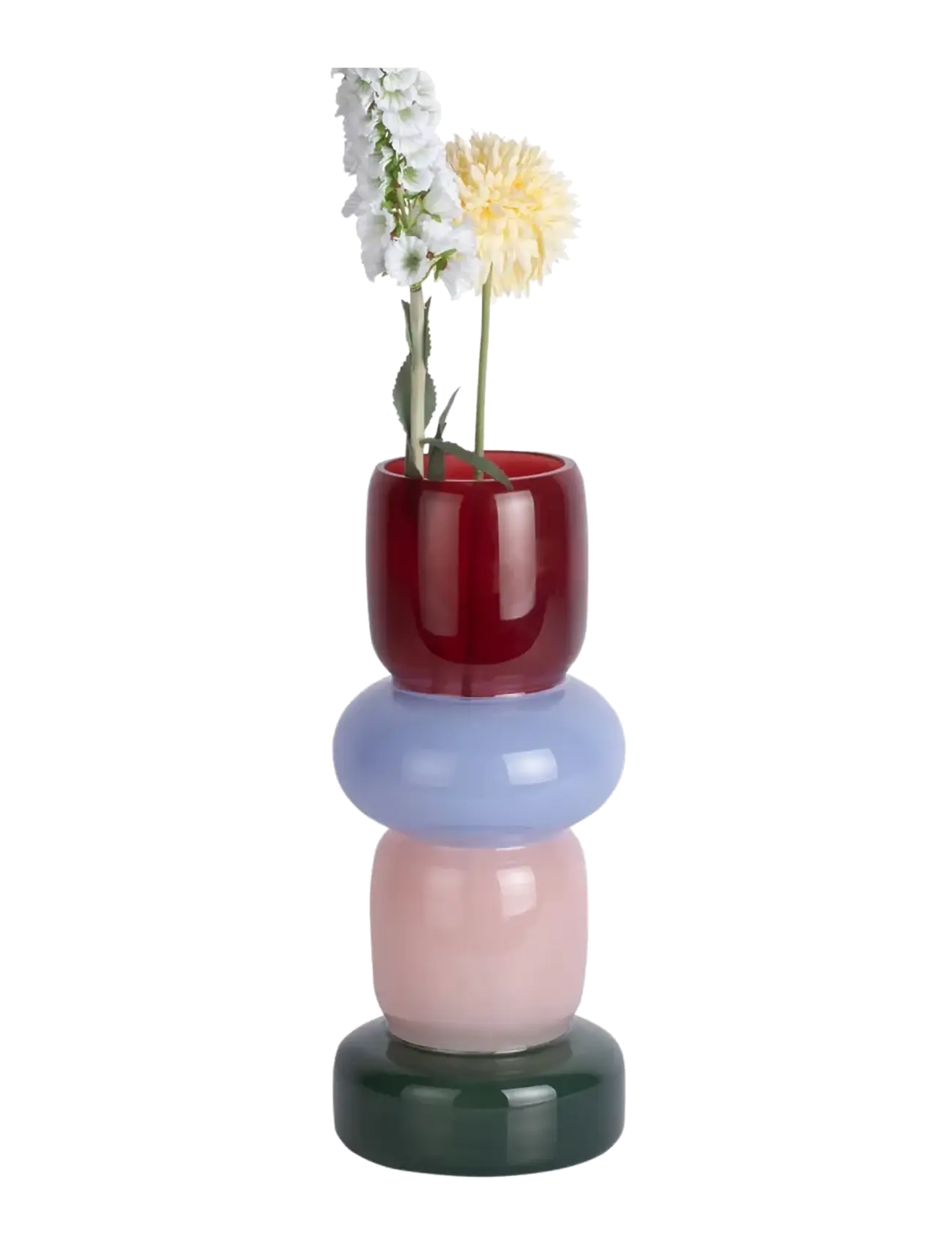 present time - Vase Burano Rings multi colour - vaasid - multicolor - 1